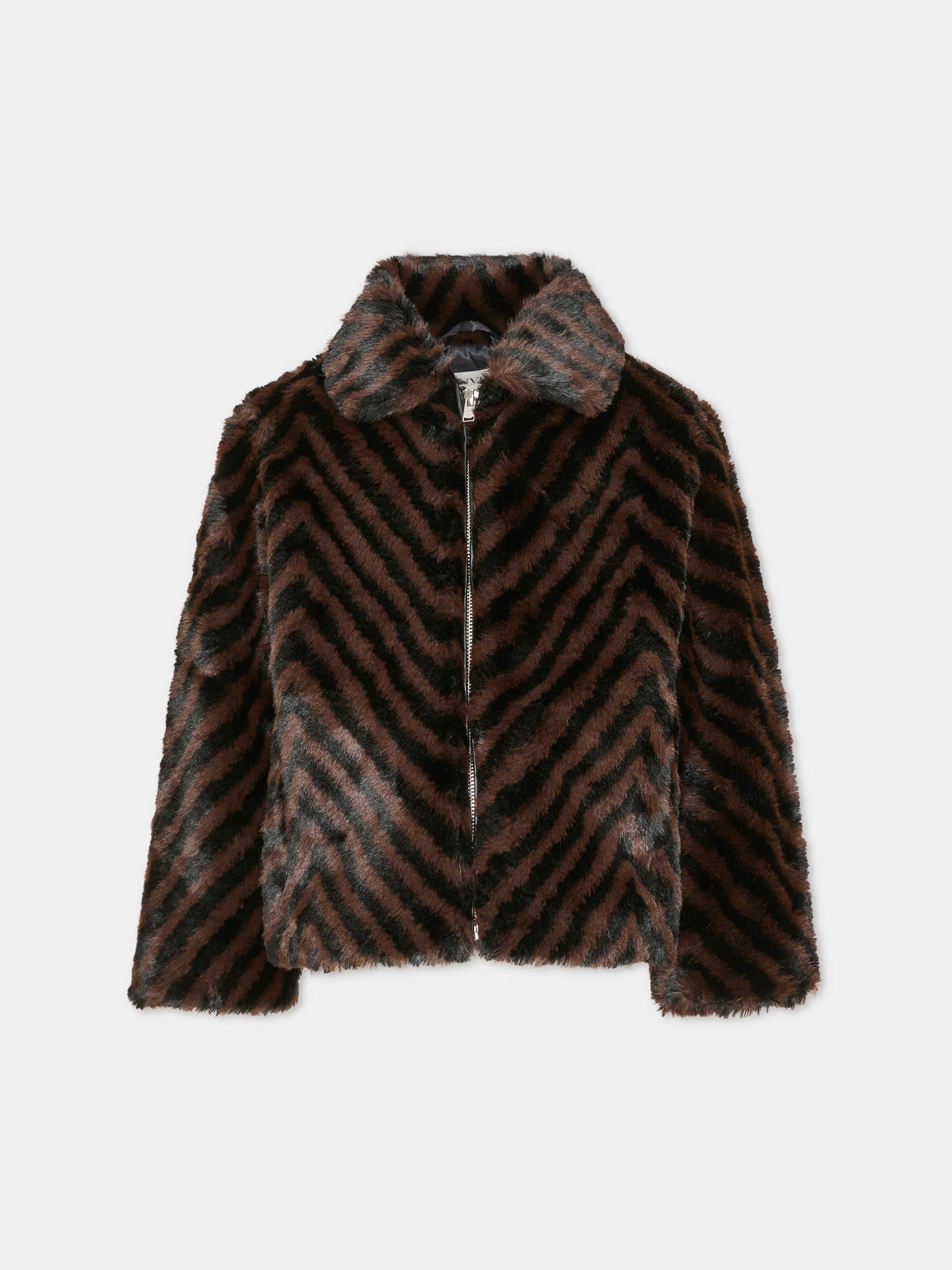 Ecopelliccia marrone per bambina,Lanvin Petite,N30417 Q50