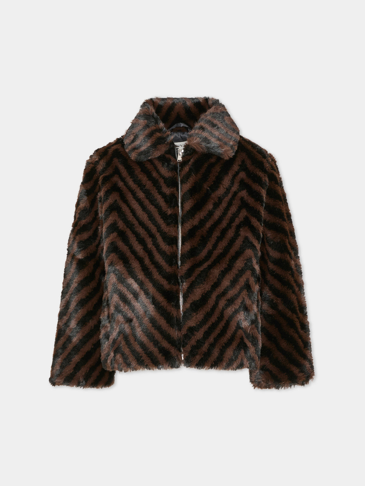 Ecopelliccia marrone per bambina,Lanvin Petite,N30417 Q50