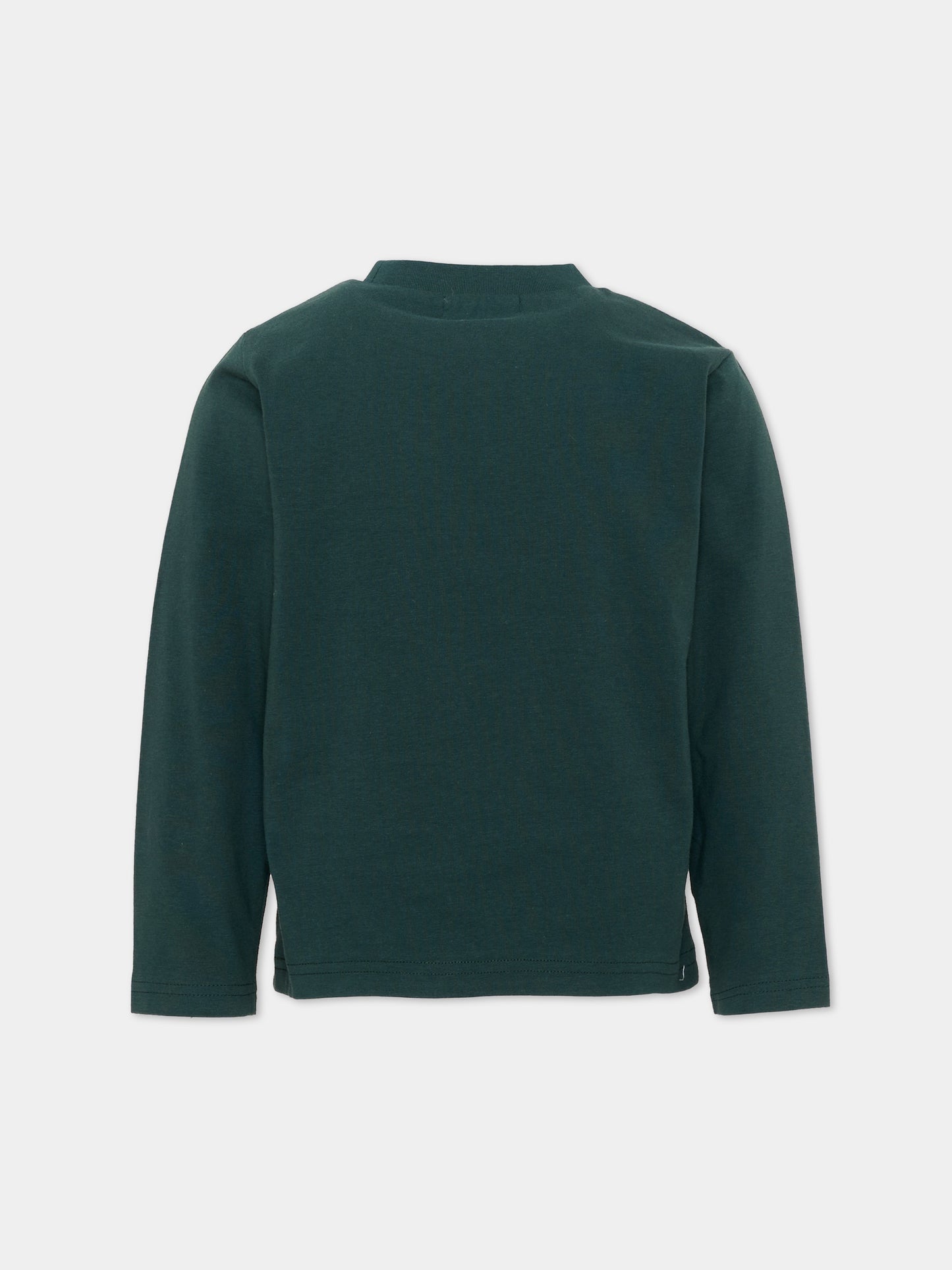 T-shirt verde per bambino con mostro,Billieblush,U22303 68R