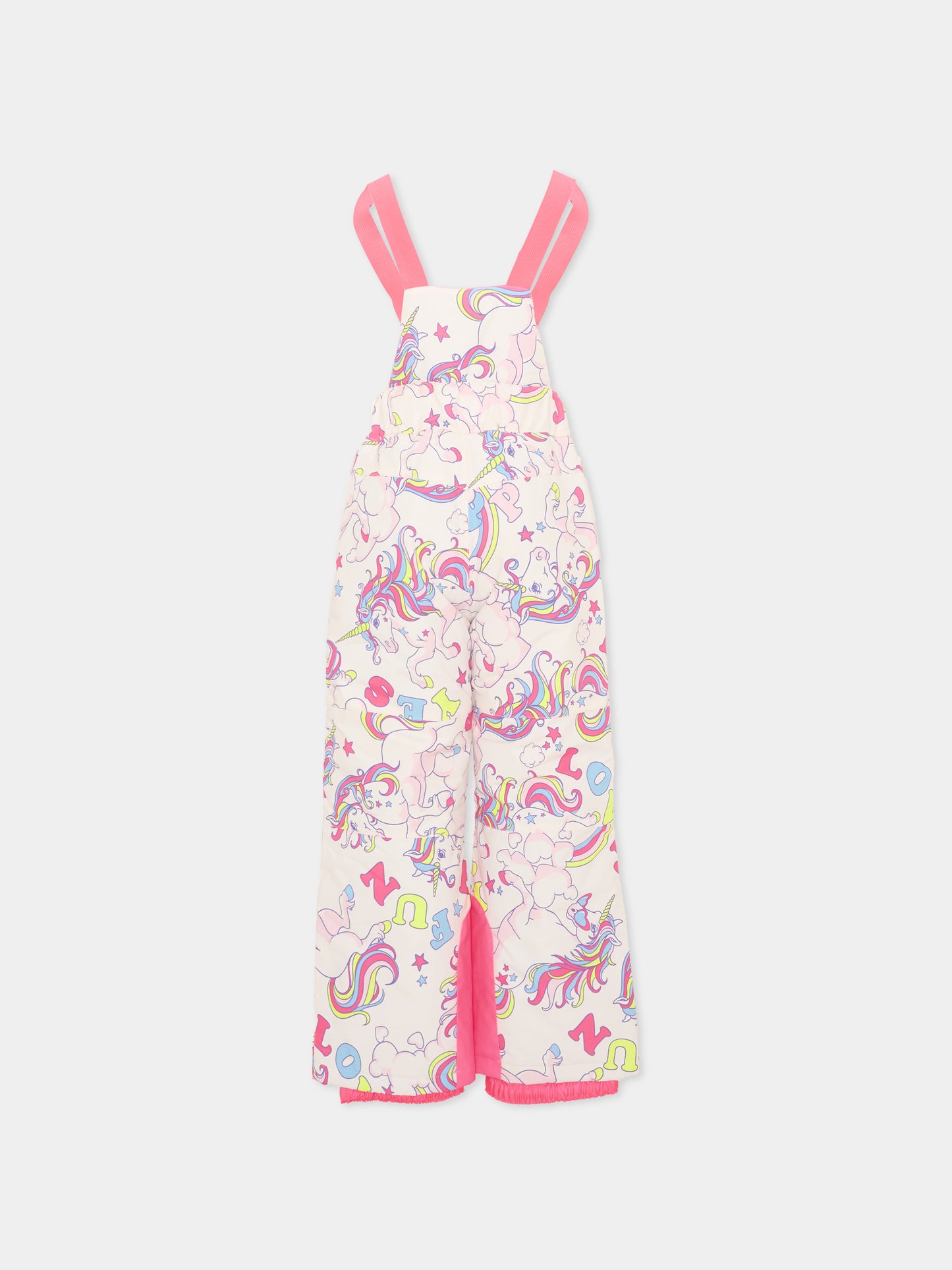 Pantalone da neve multicolor per bambina con unicorni,Billieblush,U22452 Z41