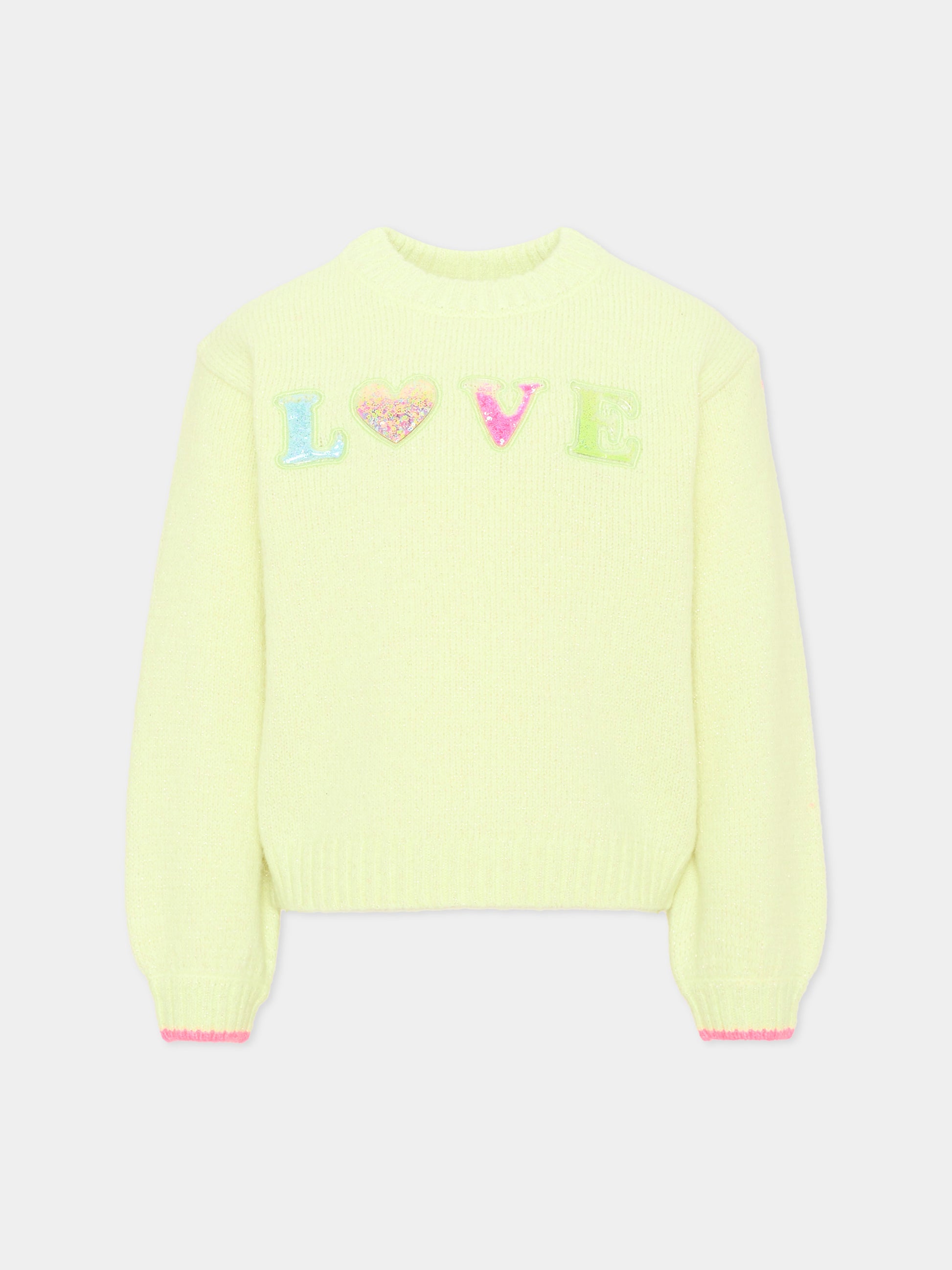 Maglione giallo per bambina,Billieblush,U22467 552