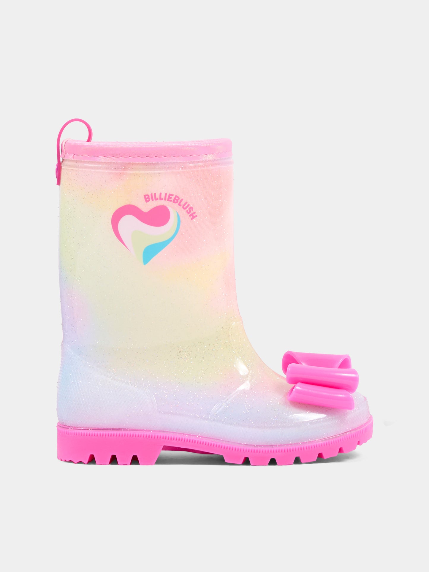 Stivali Pioggia multicolor per bambina con fiocco,Billieblush,U22482 Z41