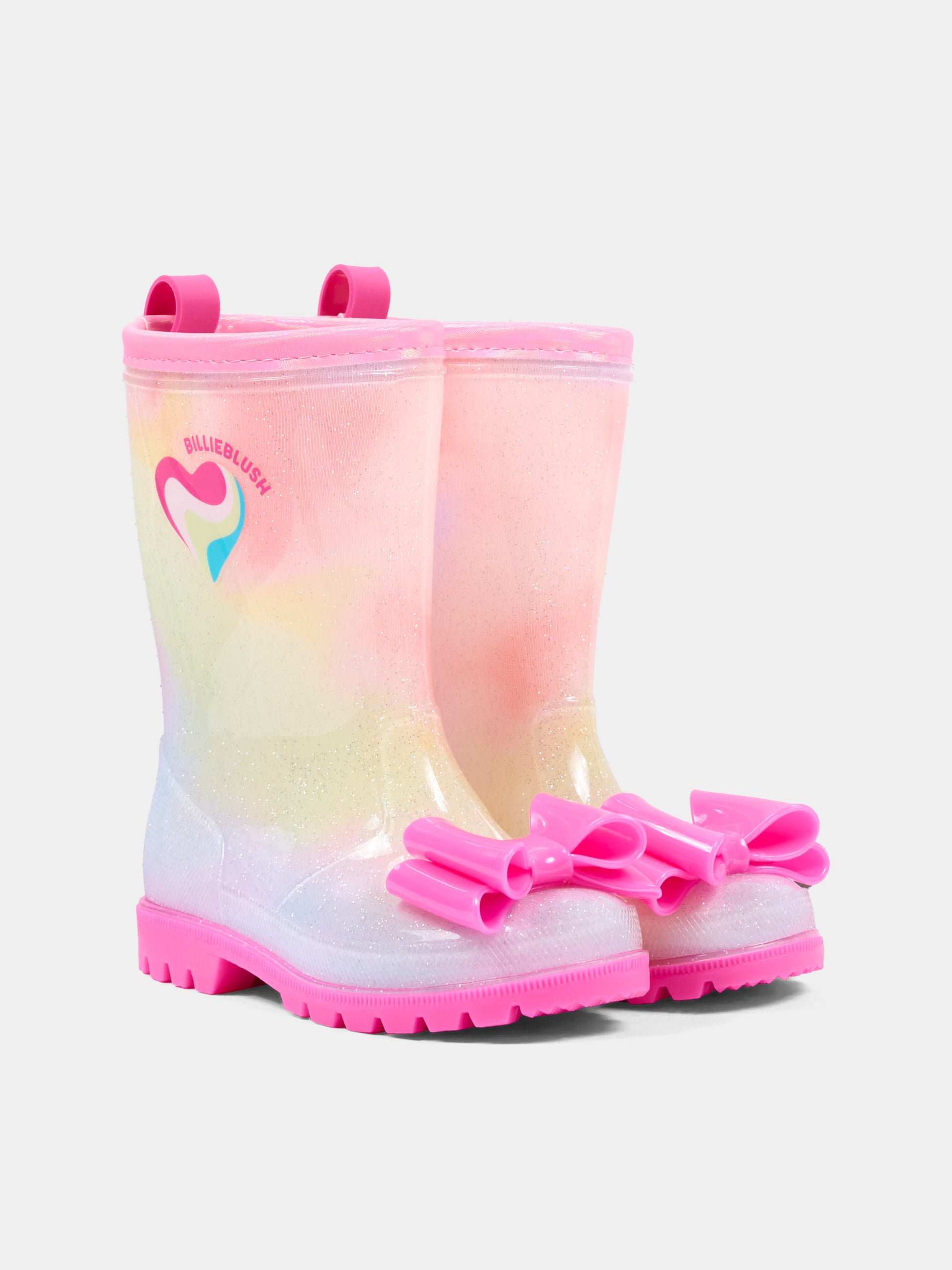 Stivali Pioggia multicolor per bambina con fiocco,Billieblush,U22482 Z41