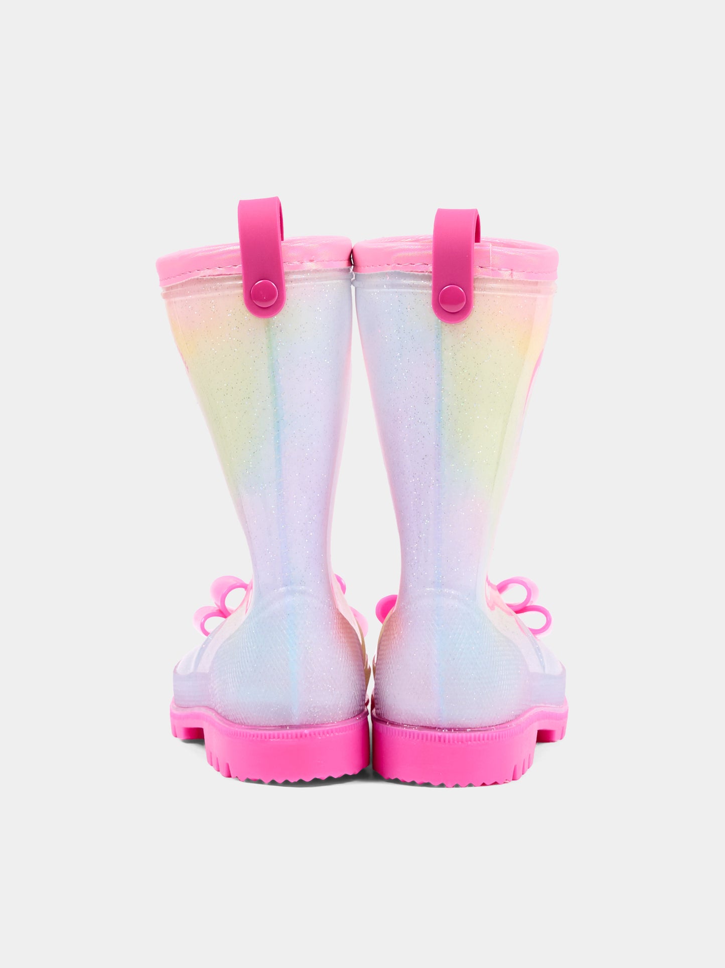 Stivali Pioggia multicolor per bambina con fiocco,Billieblush,U22482 Z41
