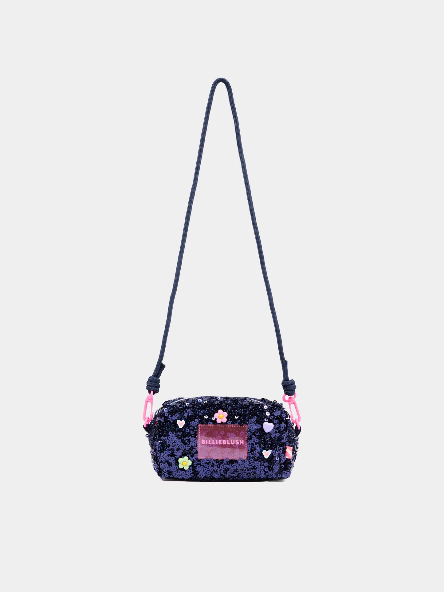 Pochette blu per bambina con paillettes,Billieblush,U22529 85T