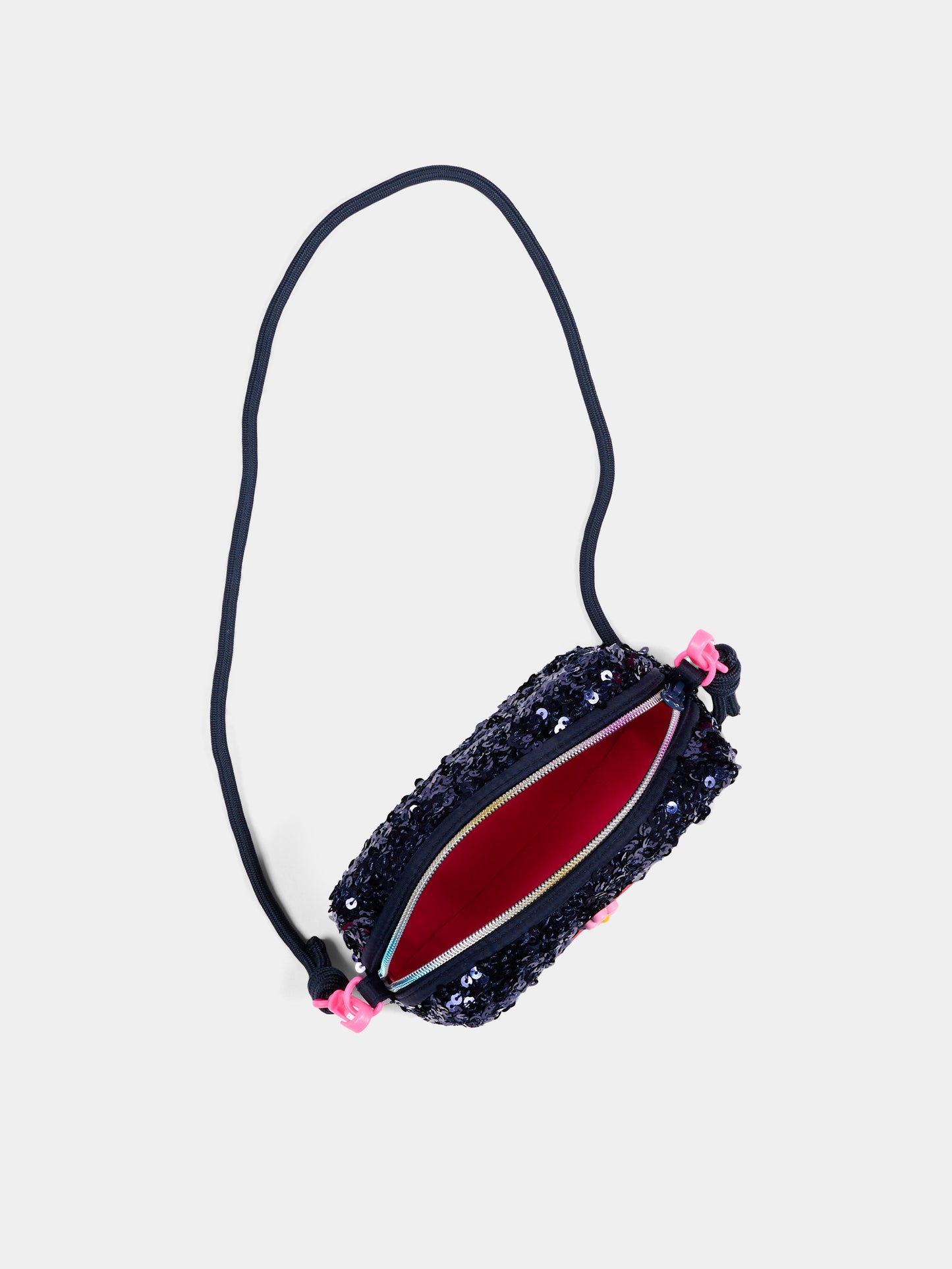 Pochette blu per bambina con paillettes,Billieblush,U22529 85T