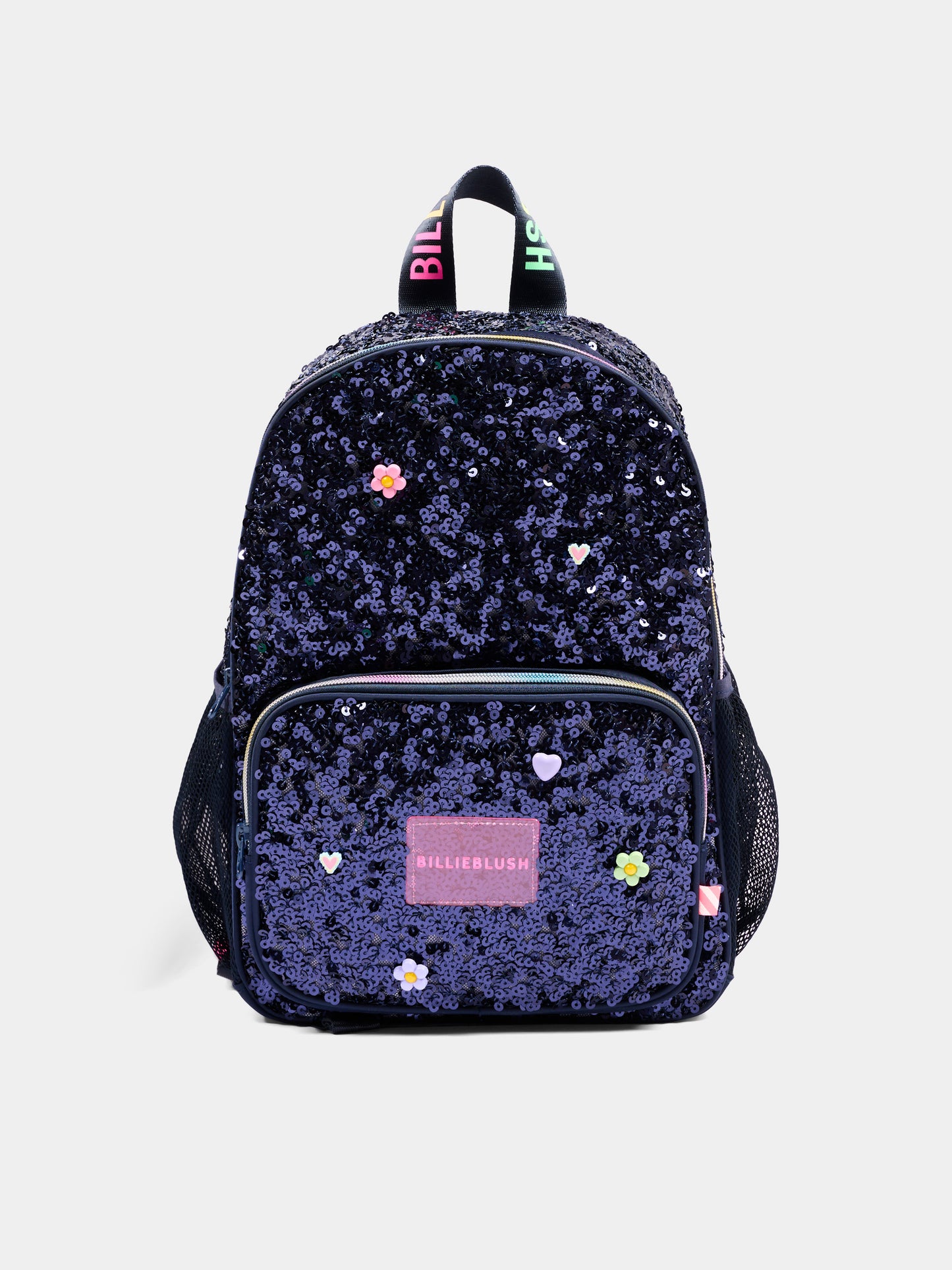 Zaino blu per bambina con paillettes,Billieblush,U22537 85T