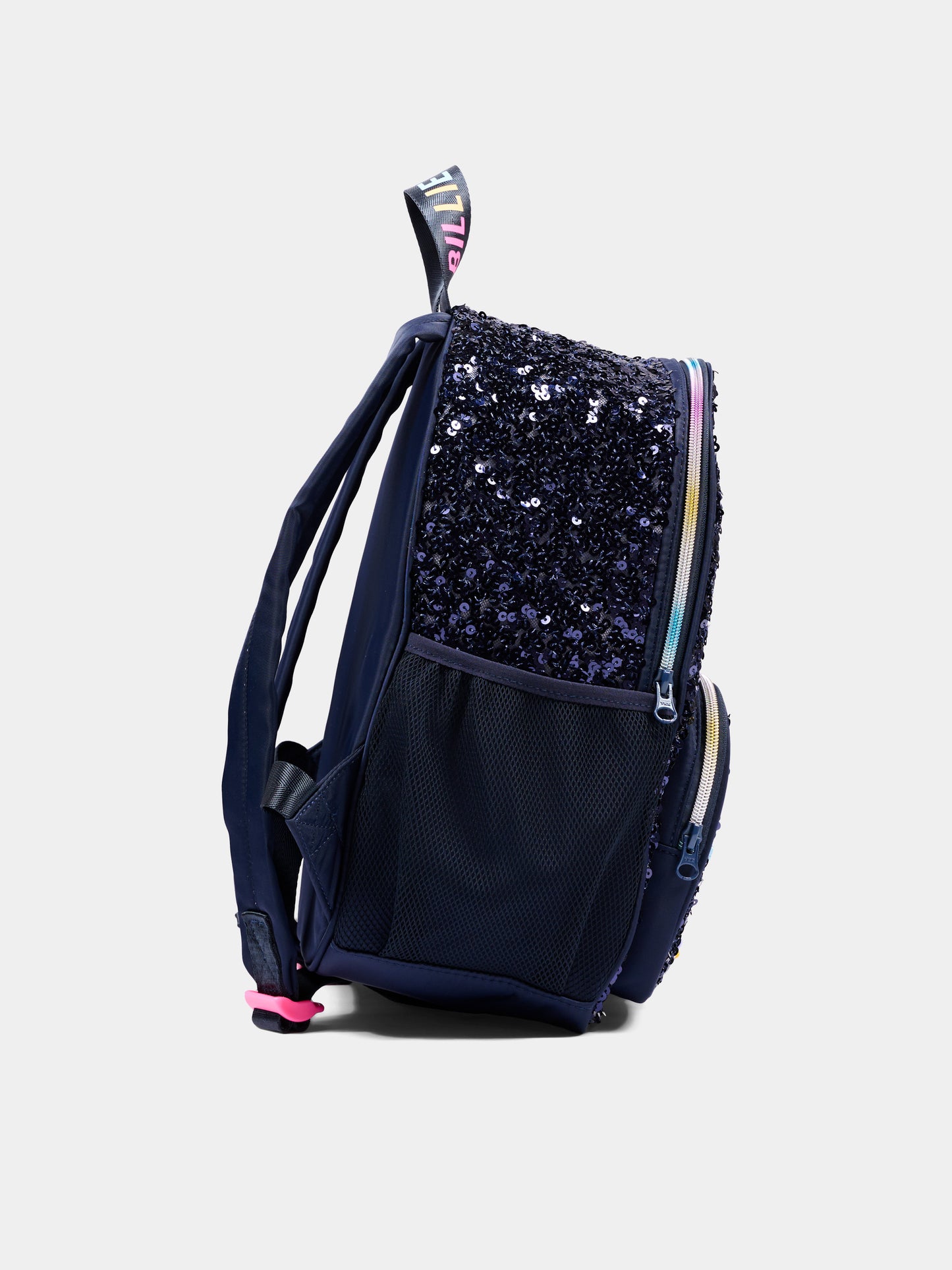 Zaino blu per bambina con paillettes,Billieblush,U22537 85T