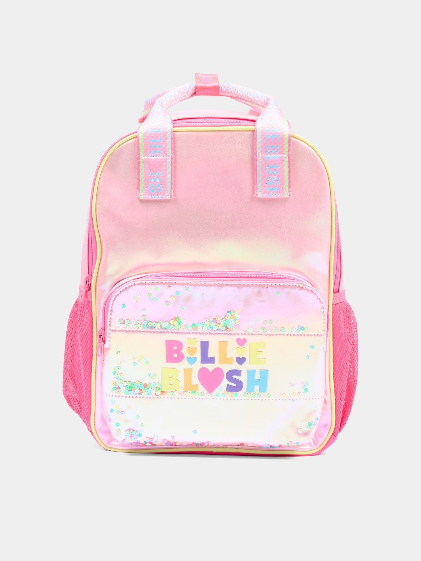Zaino rosa per bambina con logo,Billieblush,U22538 47A