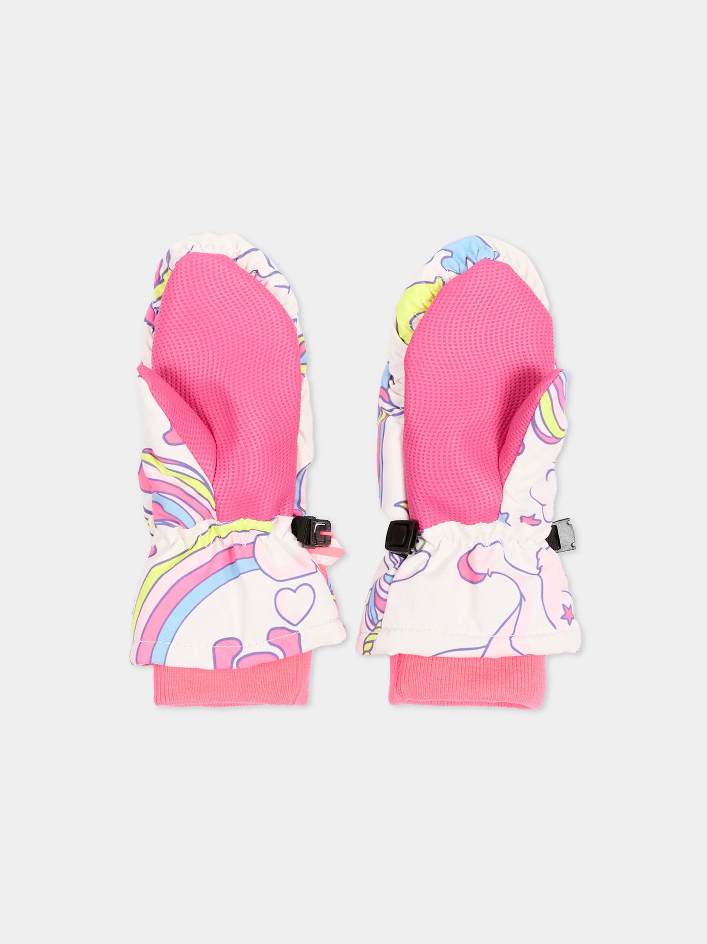 Guanti rosa per bambina con unicorni,Billieblush,U22542 47A