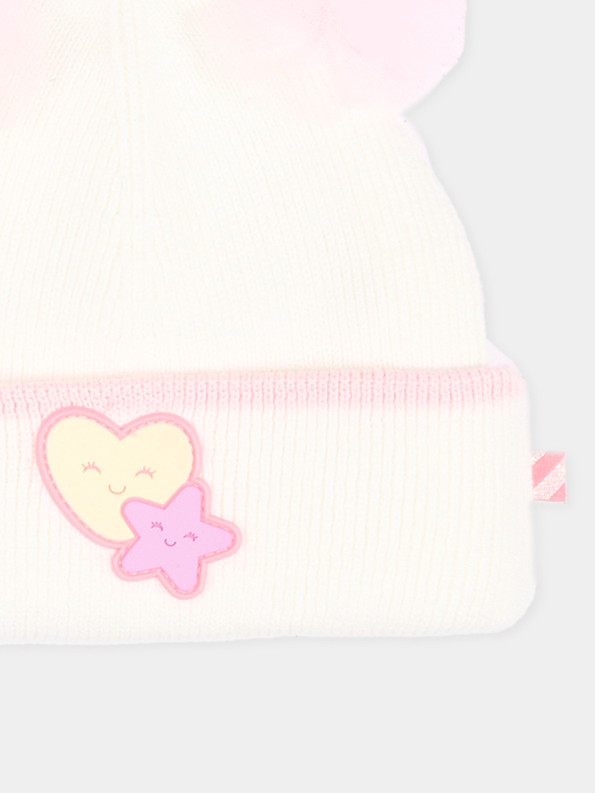 Berretto avorio per neonata con cuore e stella,Billieblush,U22547 121