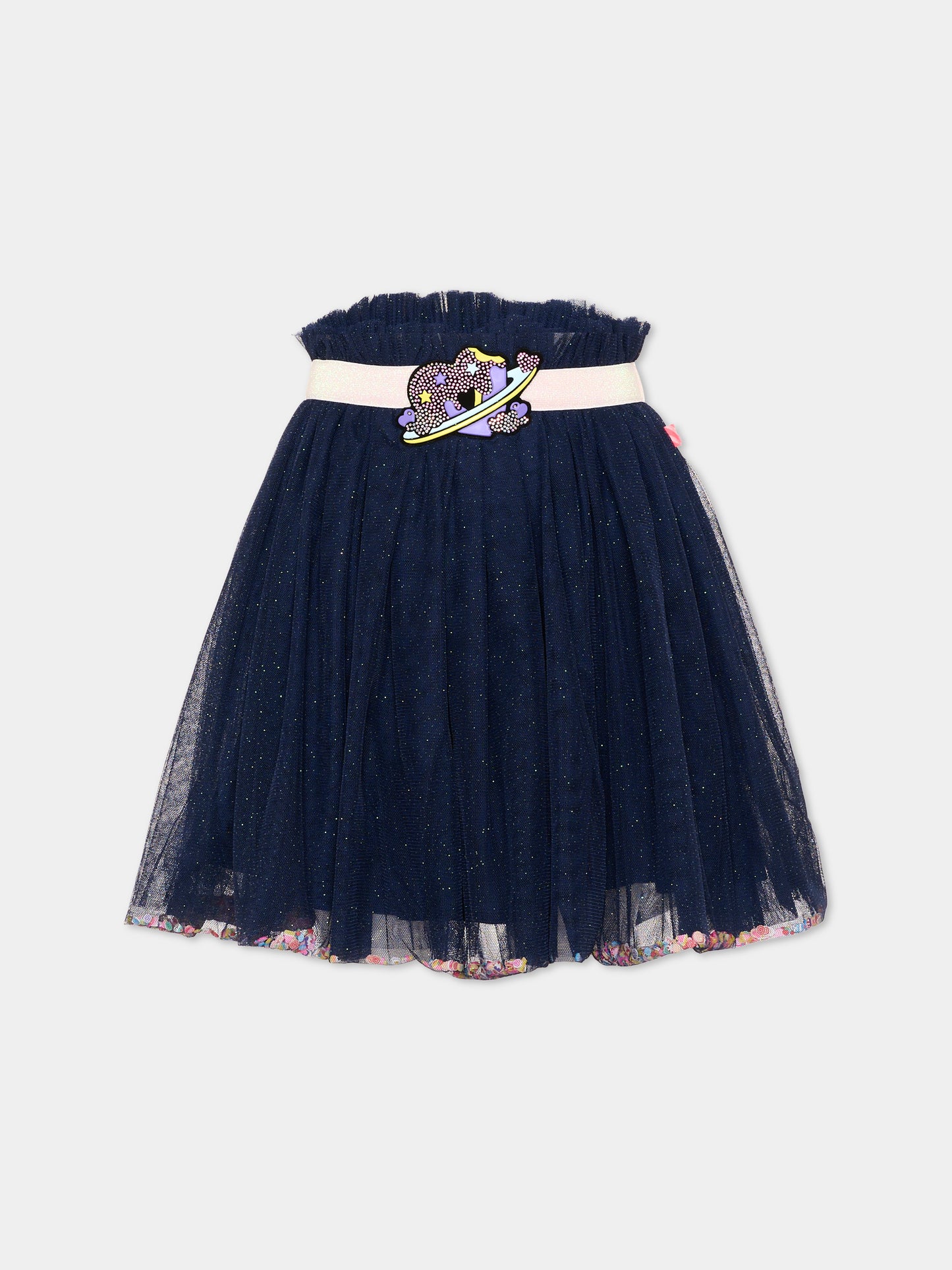 Gonna blu per bambina in tulle,Billieblush,U22578 85T