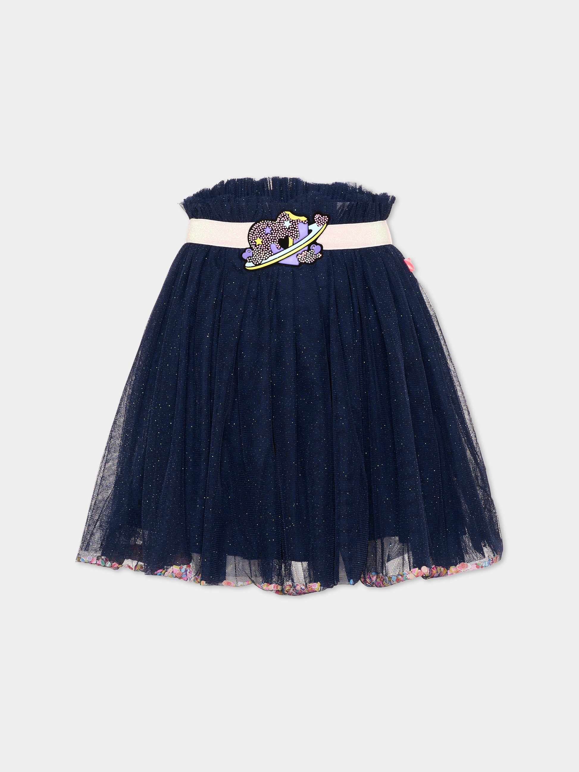 Gonna blu per bambina in tulle,Billieblush,U22578 85T