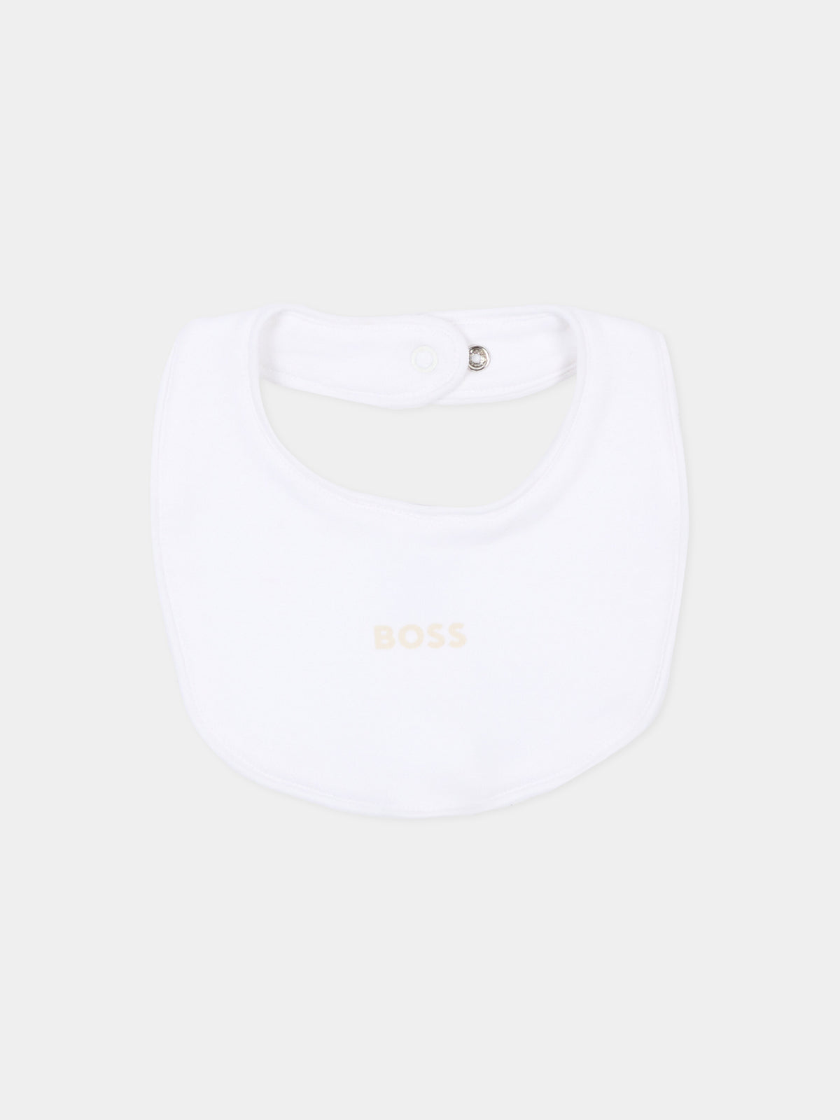 Set tutina avorio per neonato con logo,Boss,J53313 21K