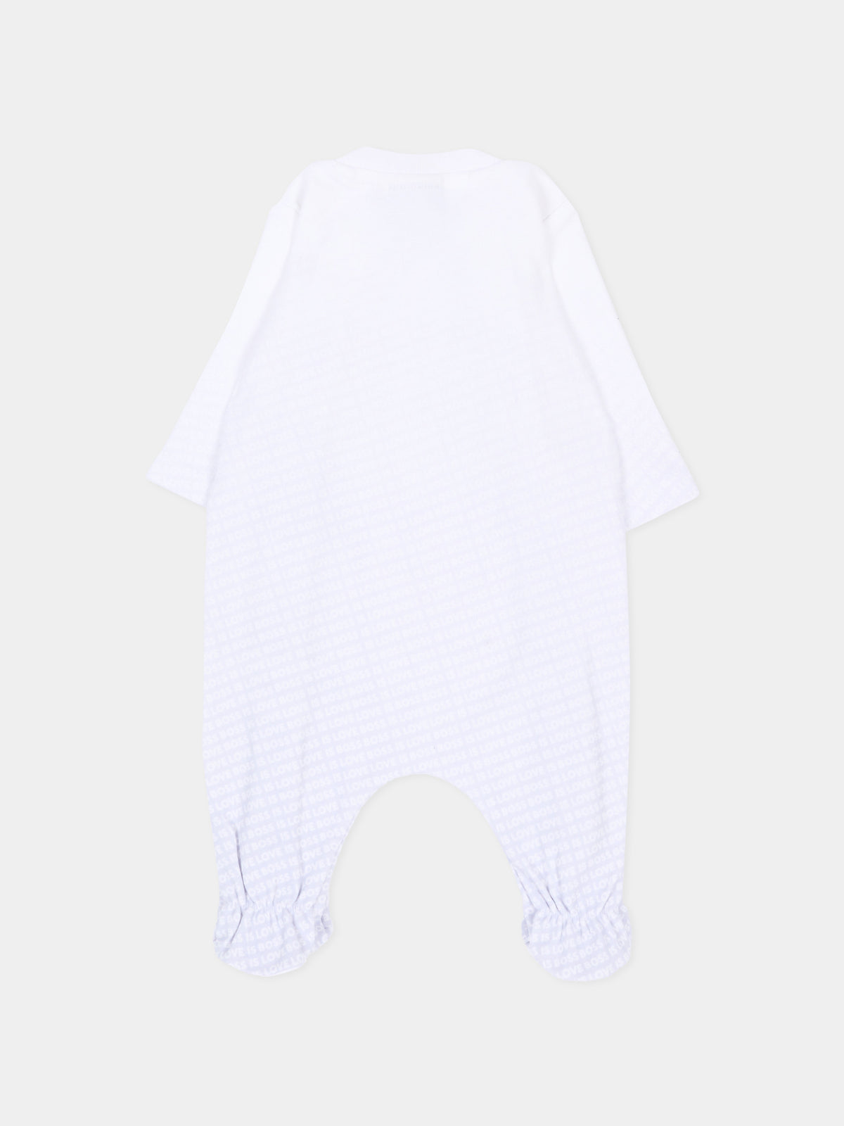 Set tutina bianco per neonato con logo,Boss,J53313 771