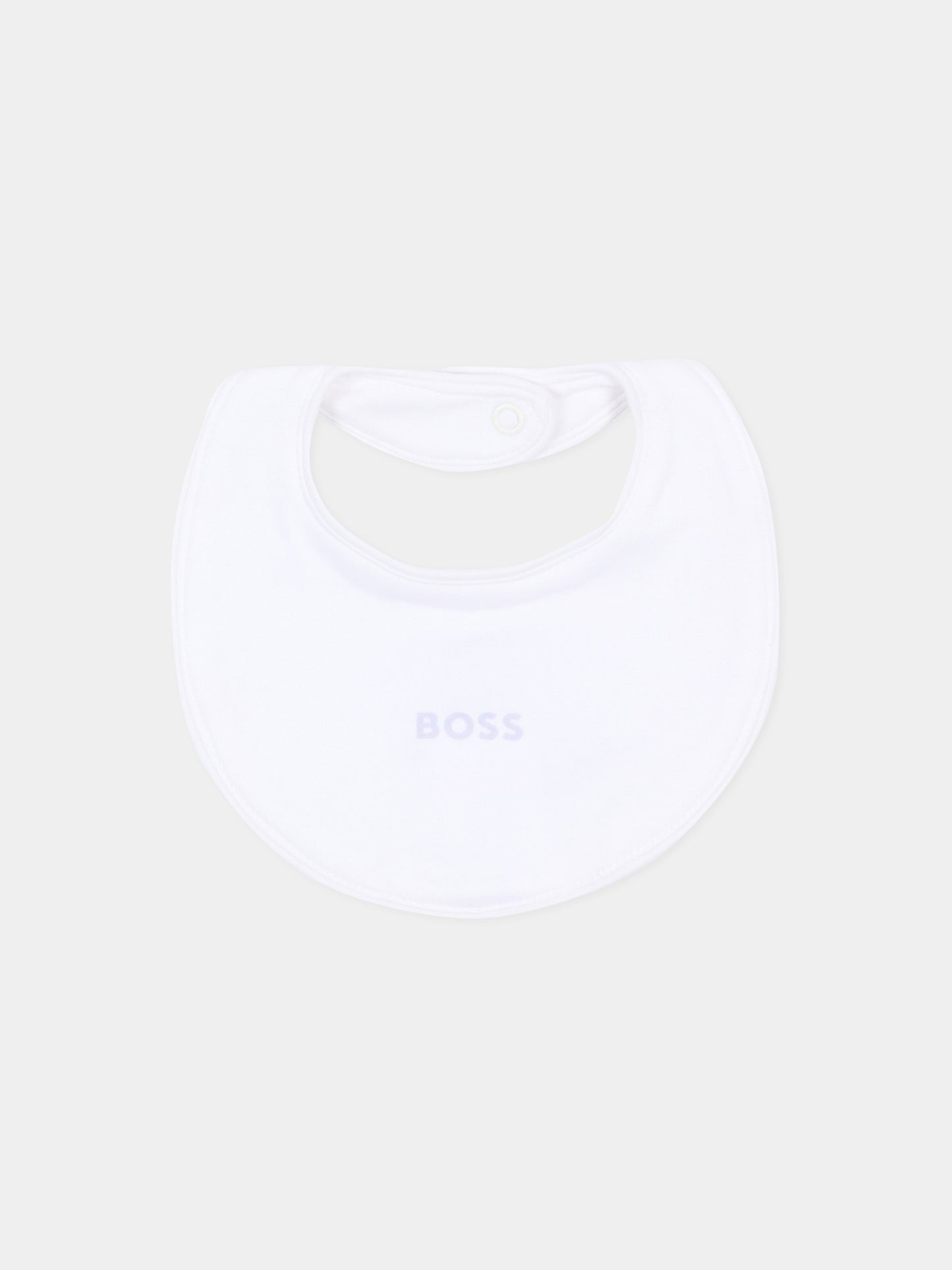 Set tutina bianco per neonato con logo,Boss,J53313 771