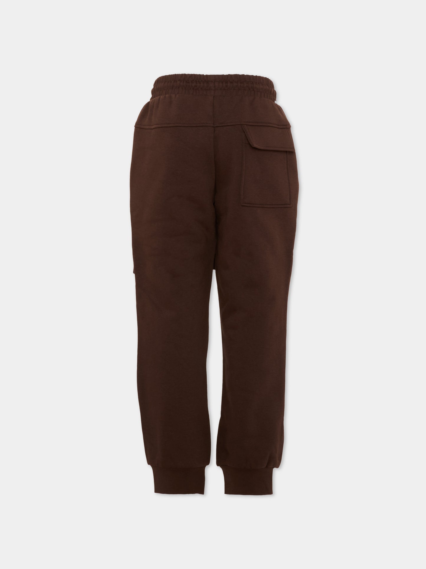 Pantalone marrone per bambino con logo,Boss,J53352 343