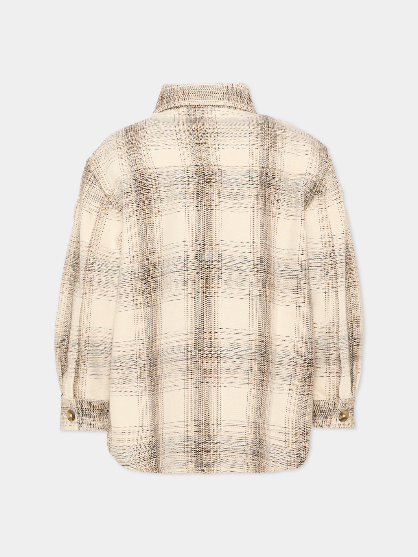 Camicia avorio per bambino con patch logo,Boss,J53364 120