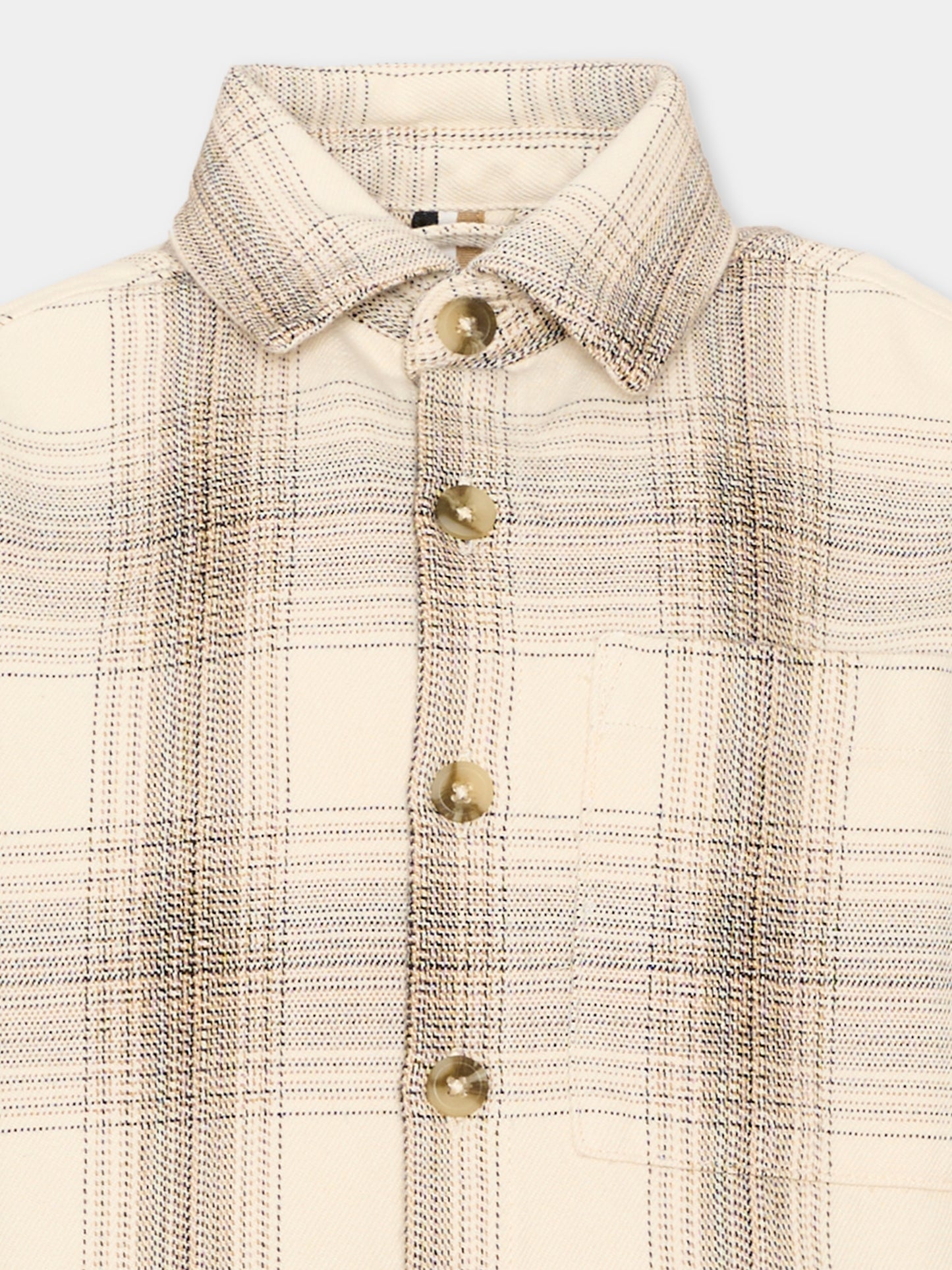 Camicia avorio per bambino con patch logo,Boss,J53364 120