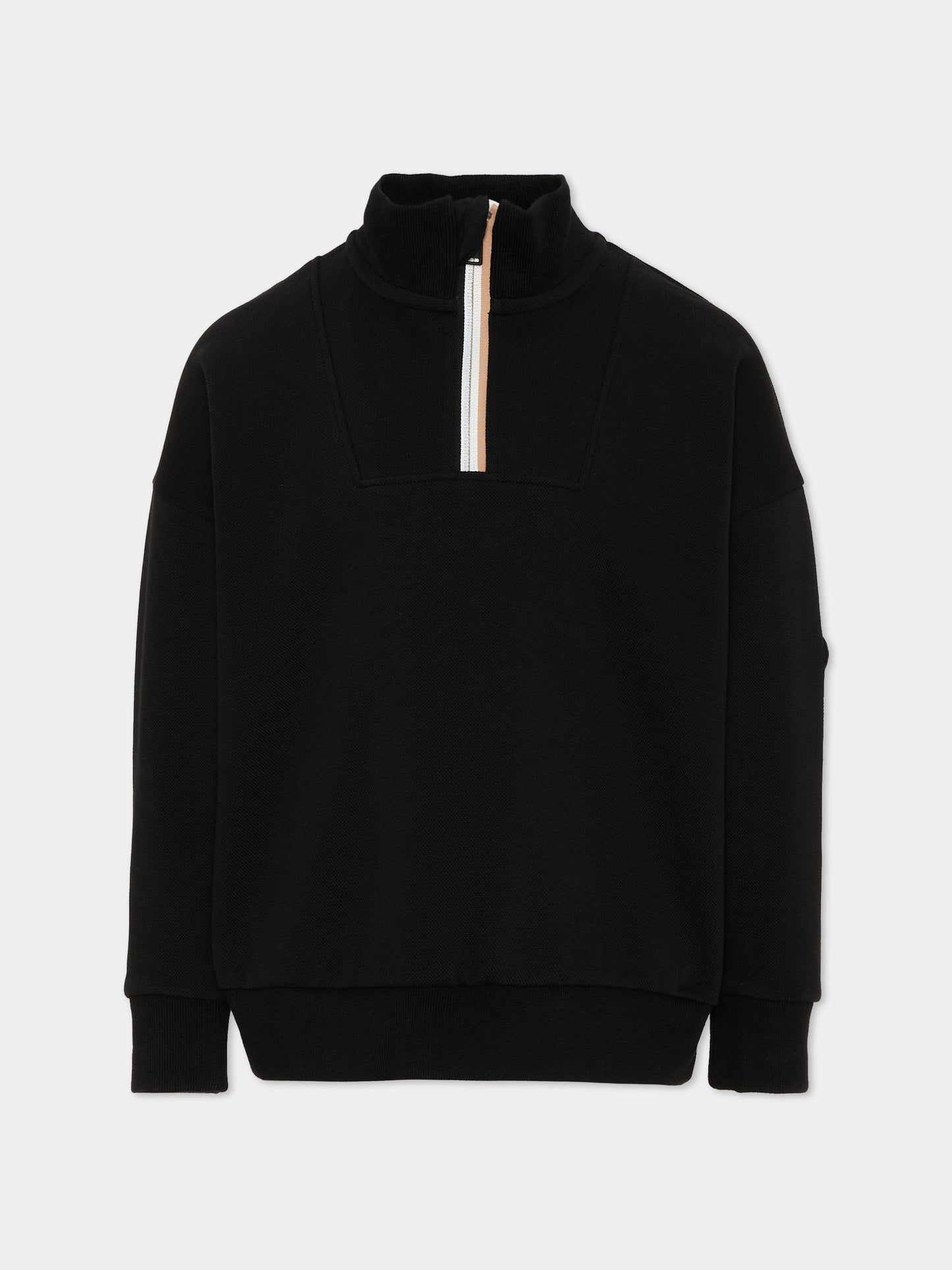 Felpa nera per bambino,Boss,J53403 09B