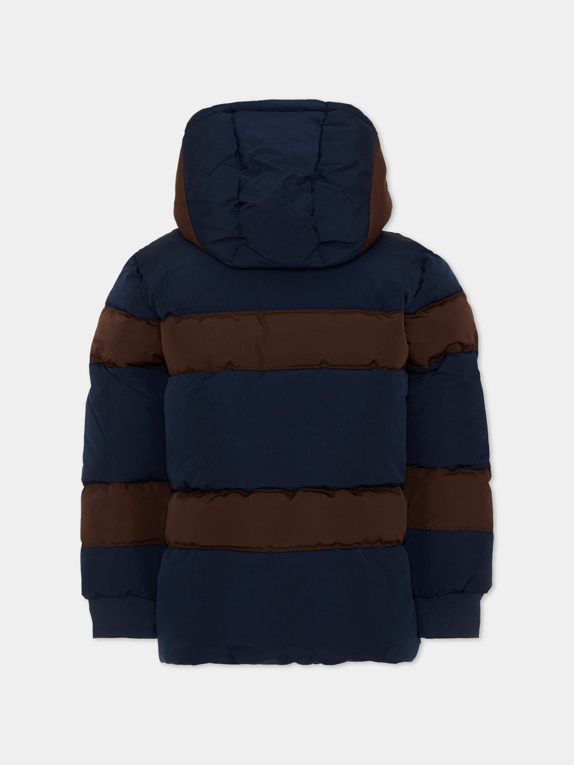 Piumini blu per bambino con logo,Boss,J53435 849