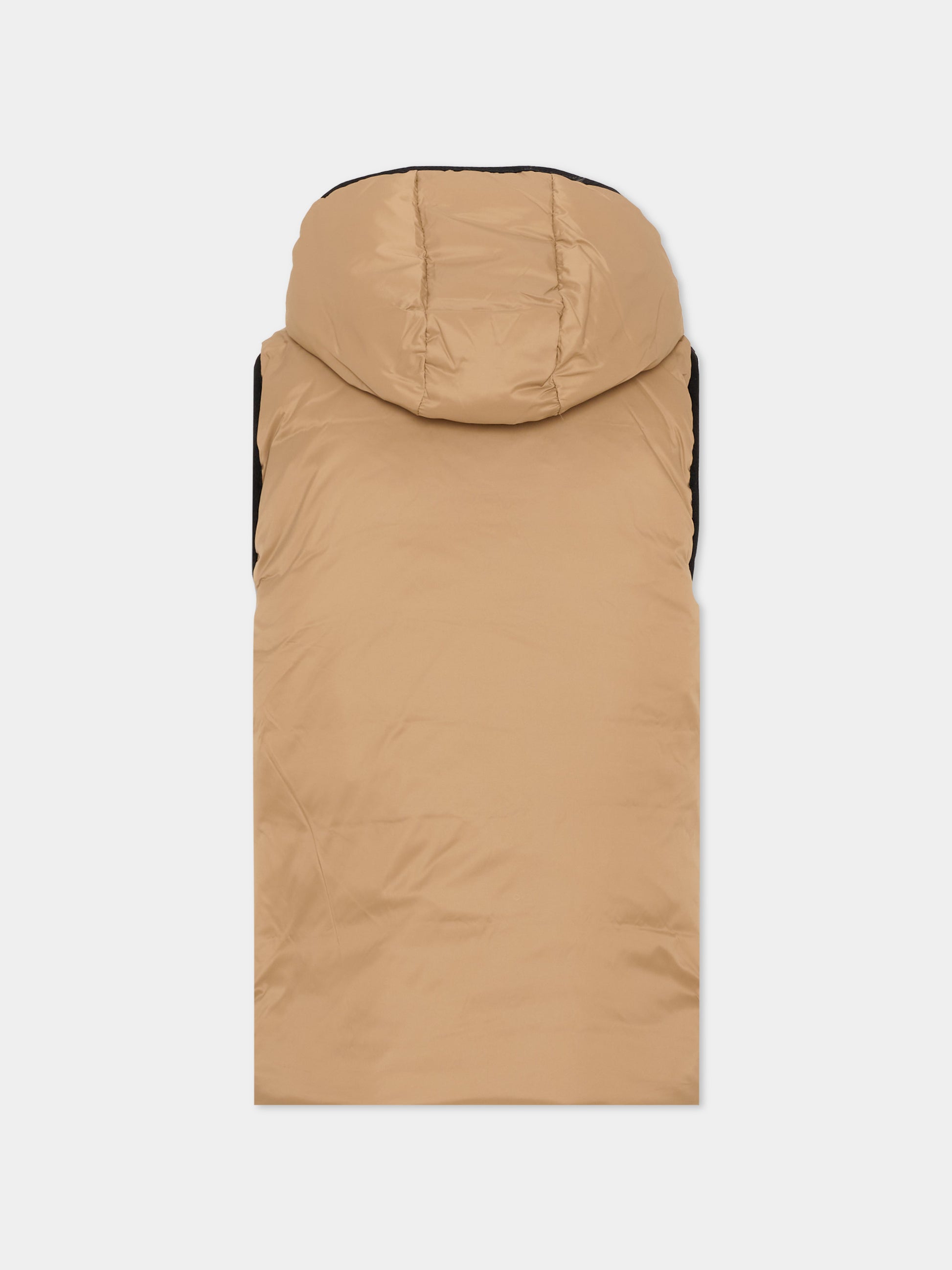 Gilet beige per bambino con logo,Boss,J53436 269