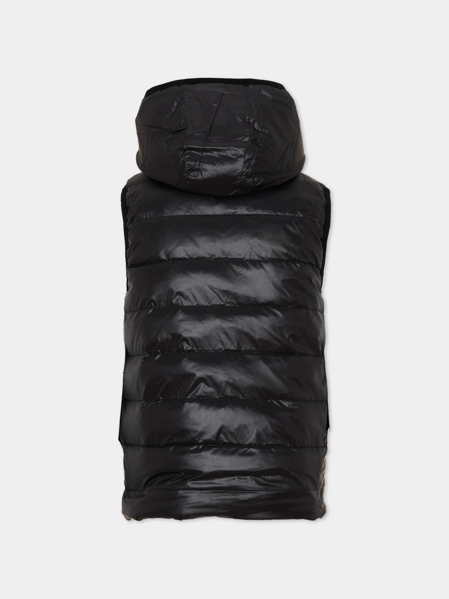 Gilet verde per bambino con logo,Boss,J53436 63D