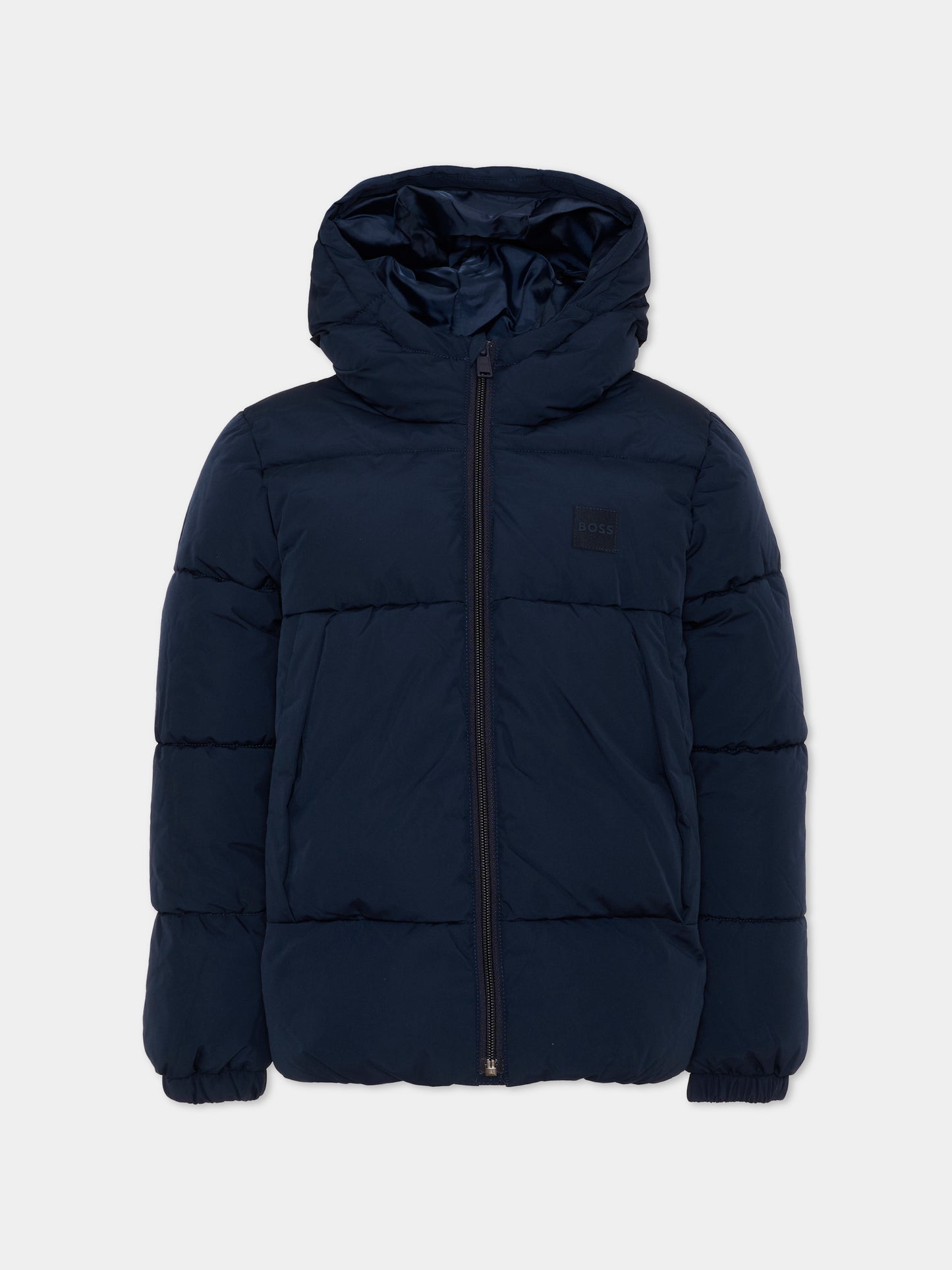Piumini blu per bambino con logo,Boss,J53437 849