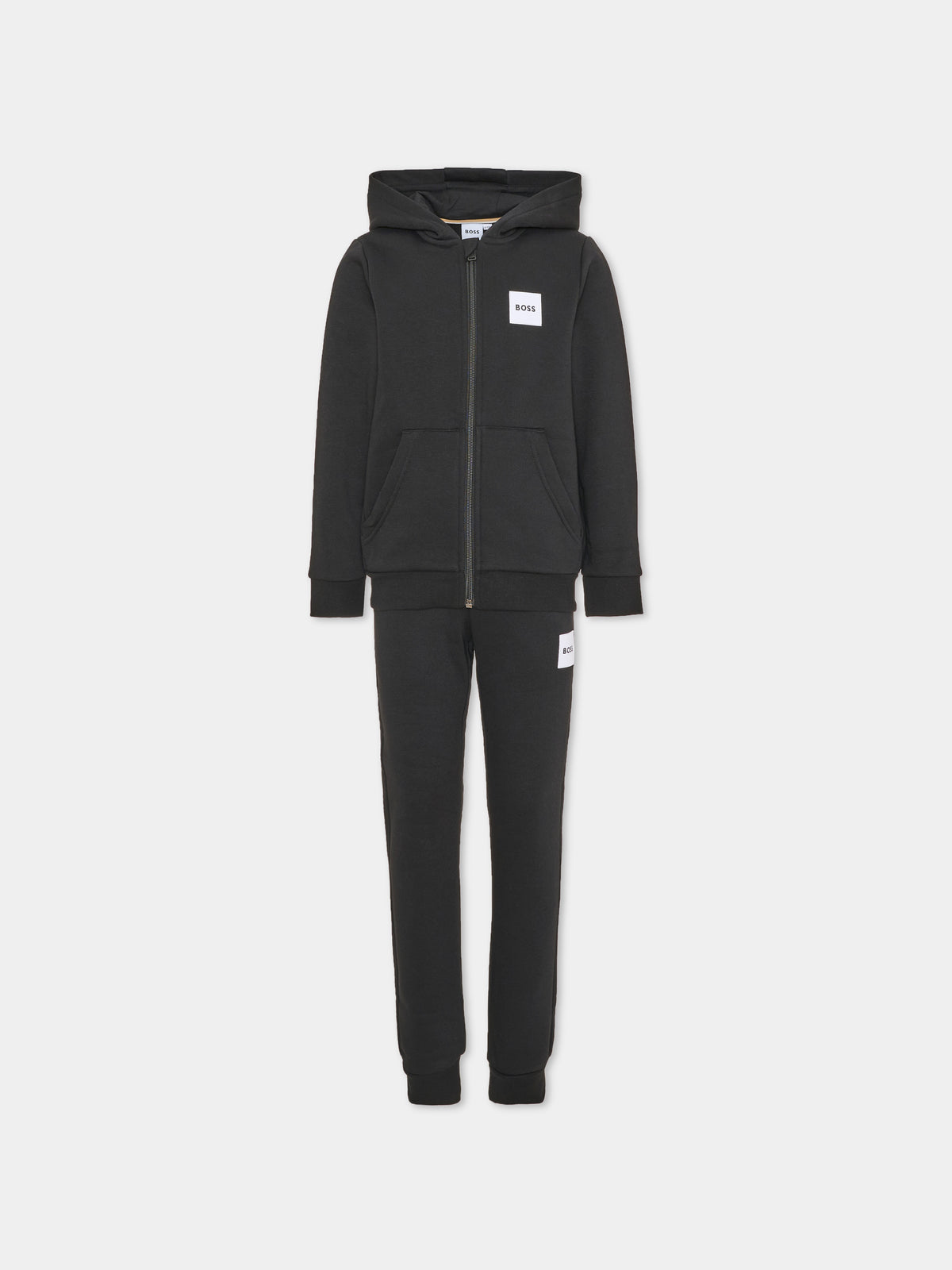 Completo sportivo lungo nero logo,Boss,J53442 09B