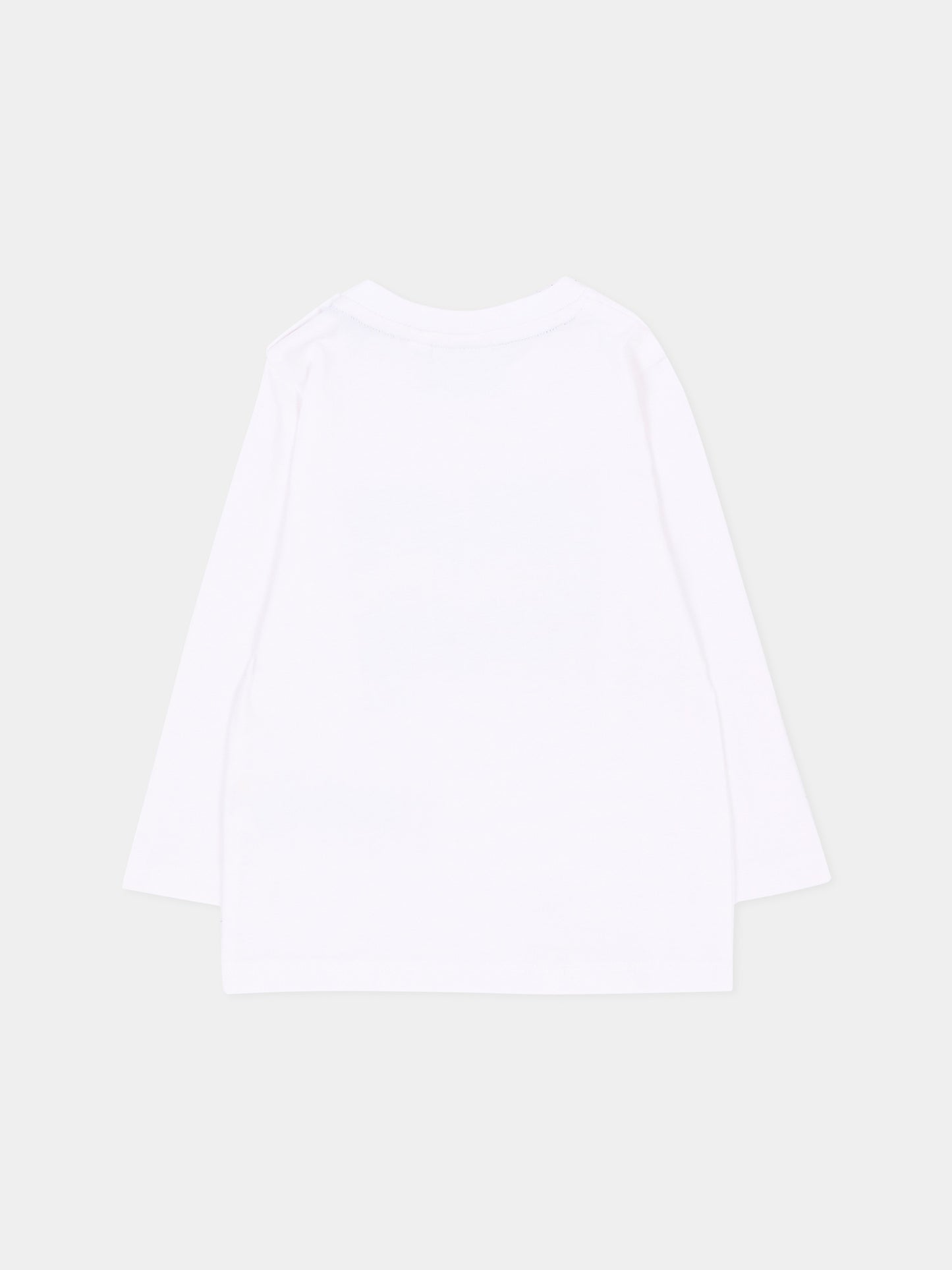 T-shirt bianca per neonato con logo,Boss,J53502 10P