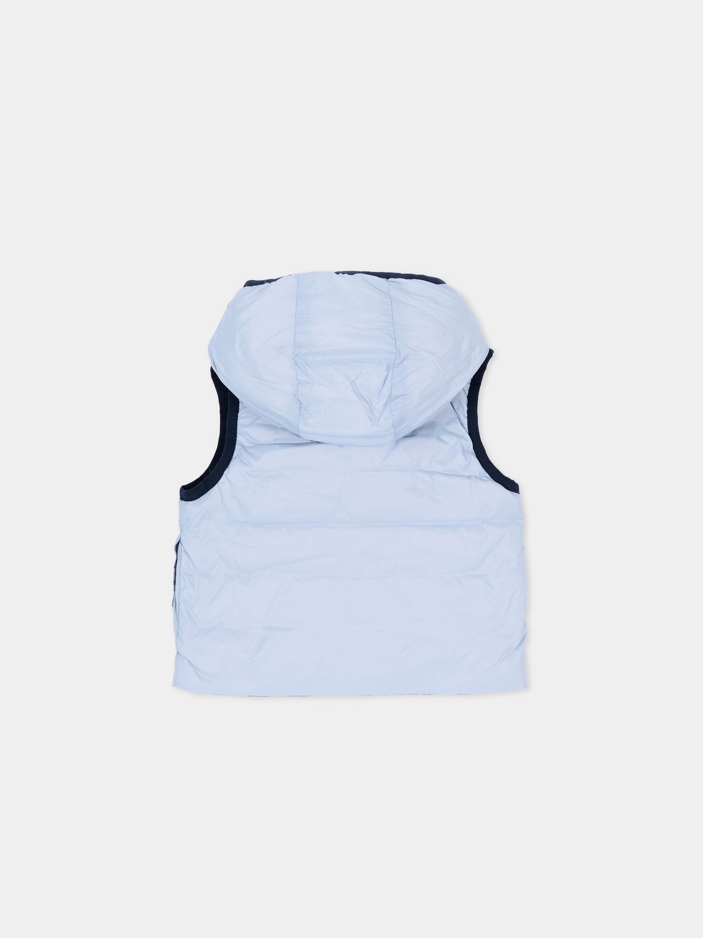Gilet celeste per neonato con logo,Boss,J53506 796