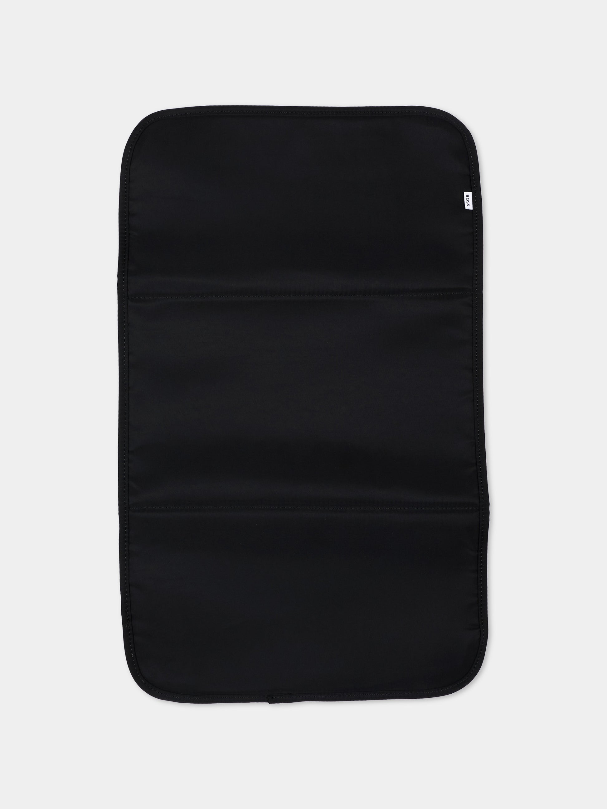 Borsa mamma nera per neonati con logo,Boss,J53562 09B