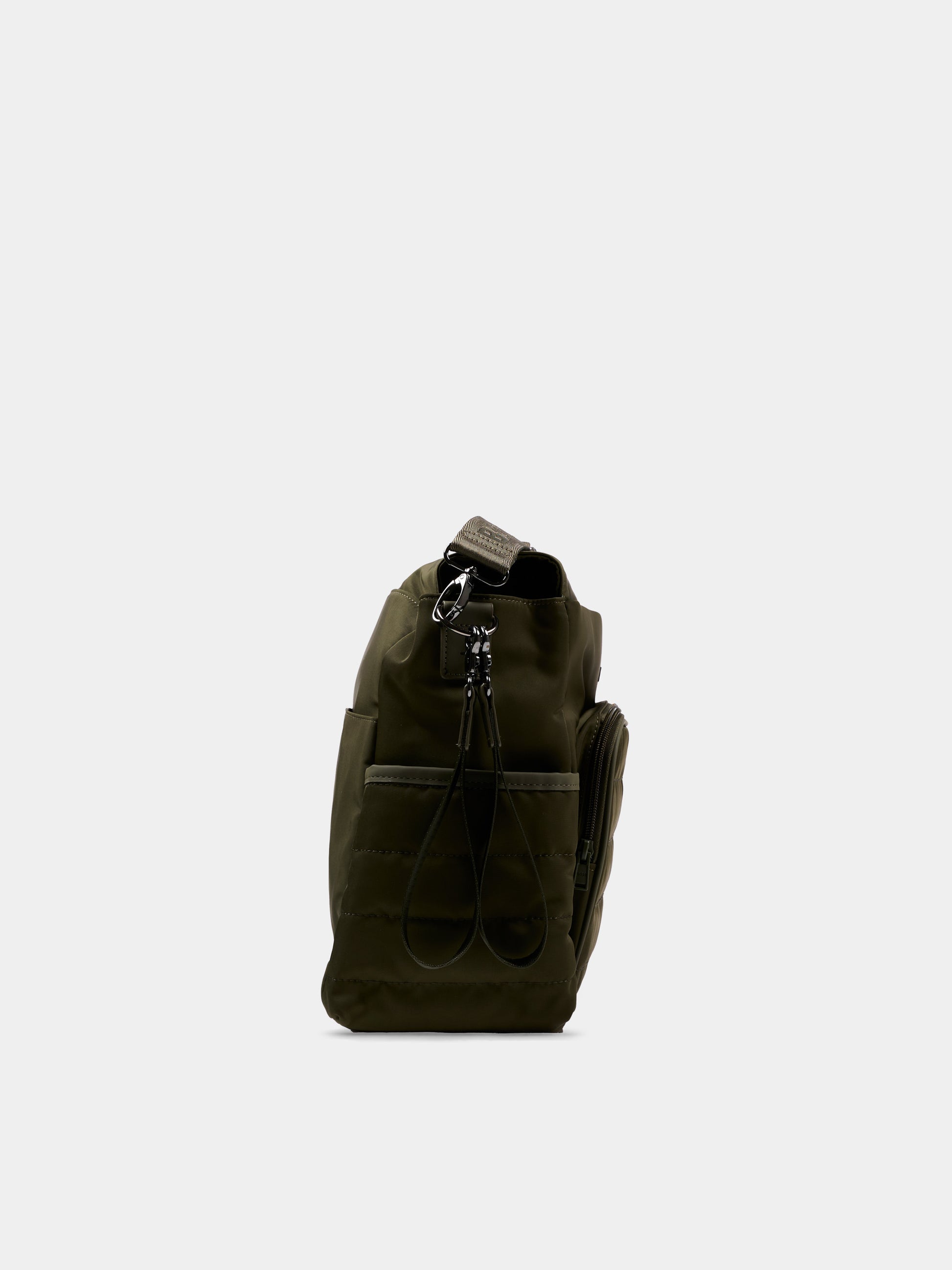 Borsa mamma verde per neonati con logo,Boss,J53562 63D
