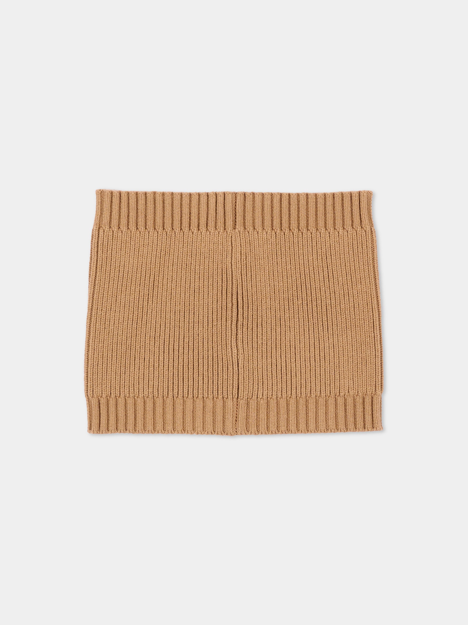 Sciarpa beige per bambino con logo,Boss,J53590 269