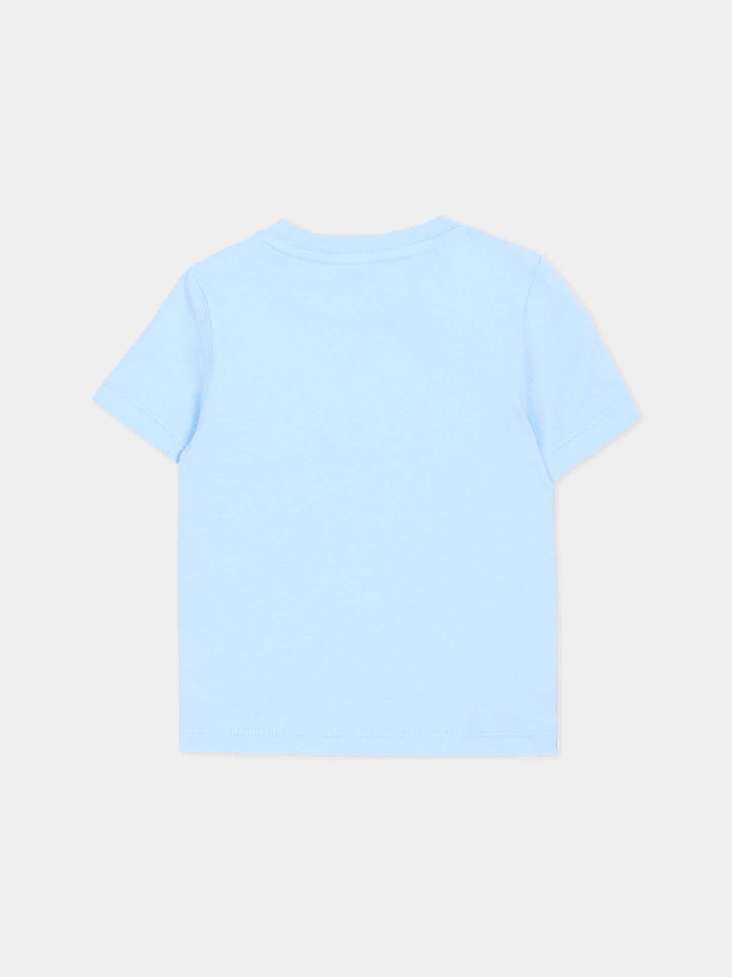 T-Shirt azzurra per neonato con logo,Givenchy Kids,H31286 789