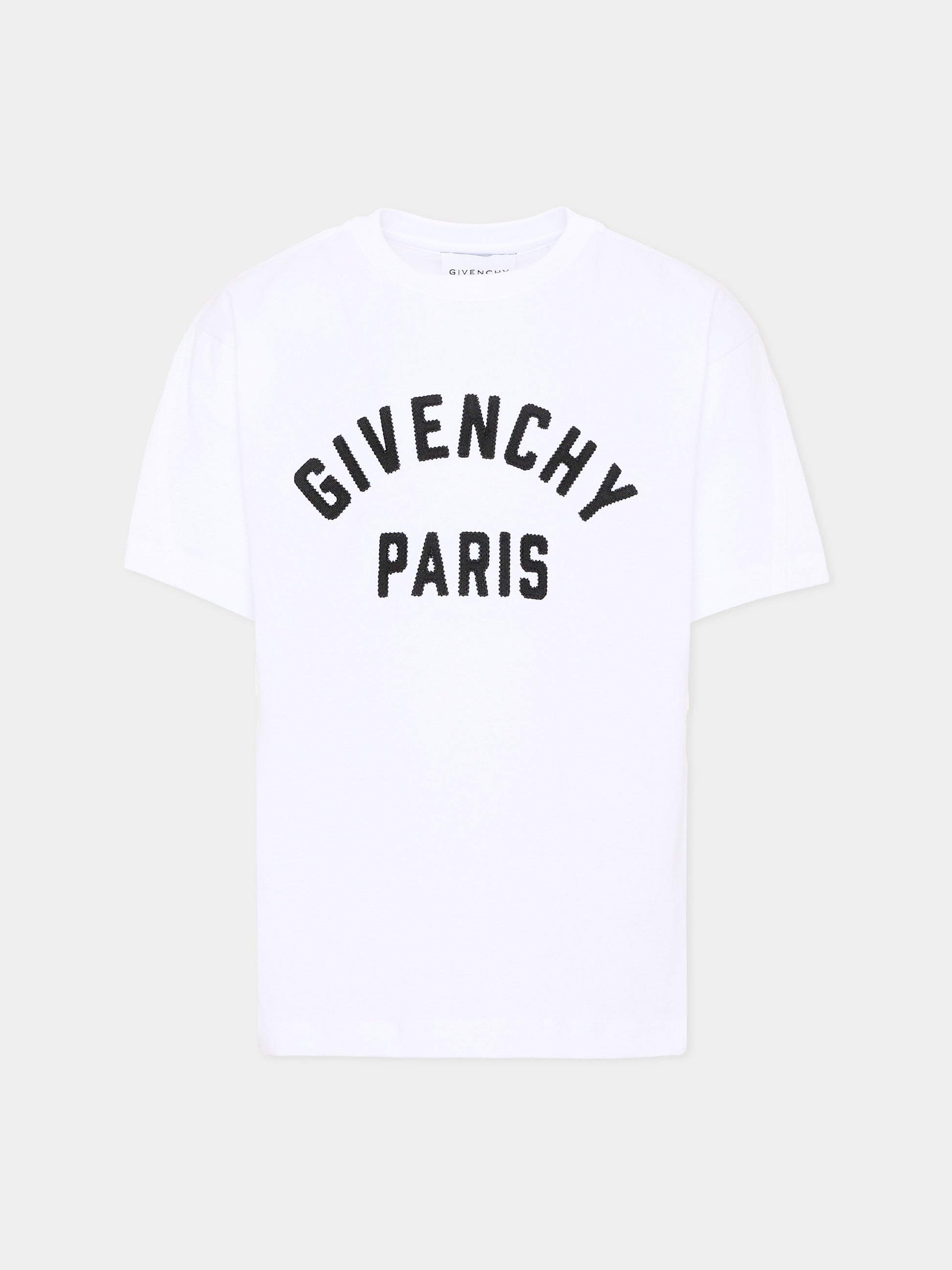T-Shirt bianca per bambini con logo,Givenchy Kids,H31345 10P