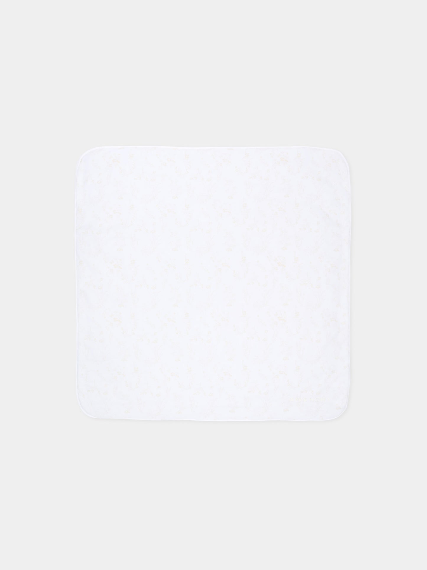 Coperta bianca per neonati con stampa,Givenchy Kids,H31530 N02