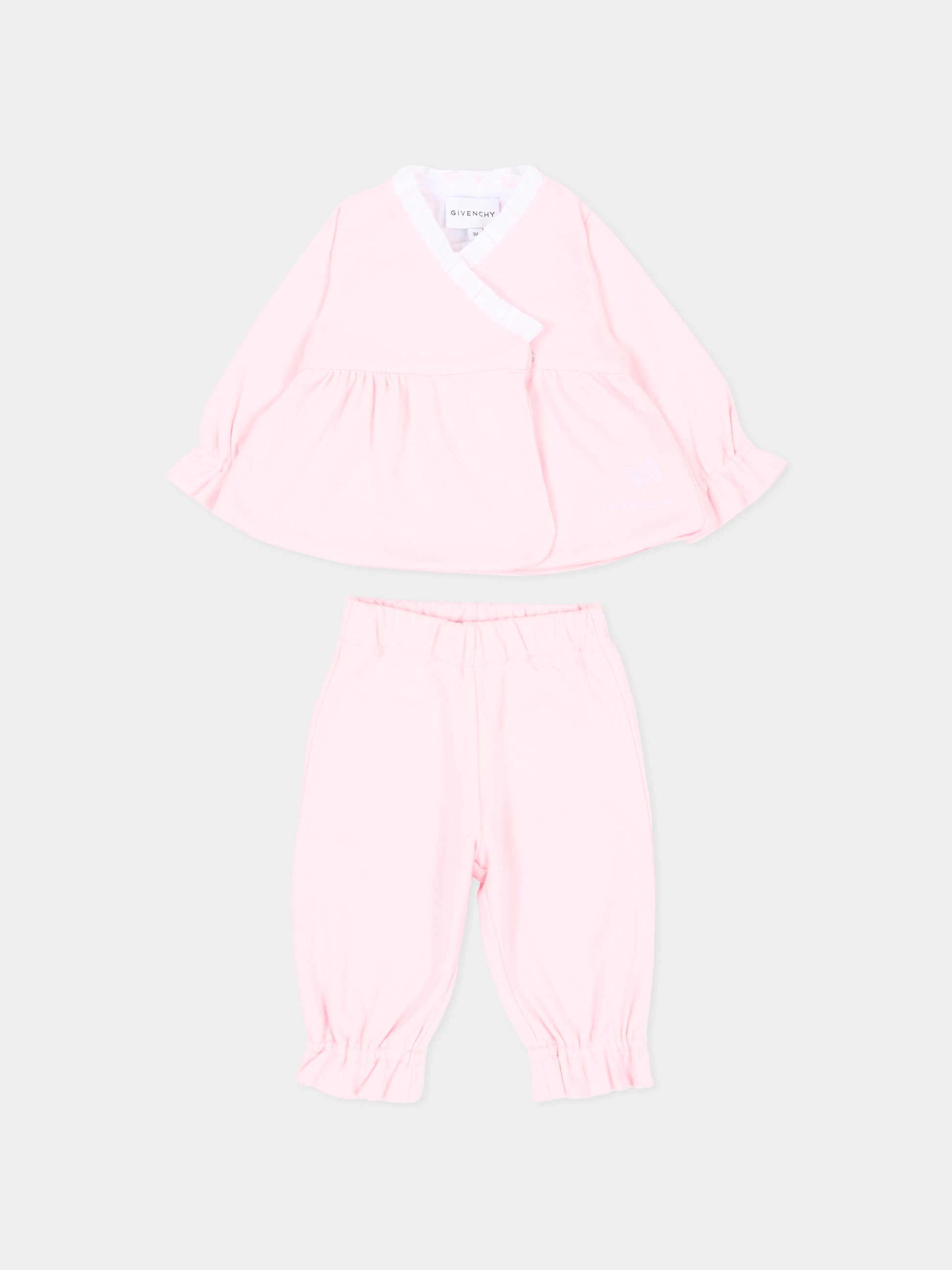 Completo nascita rosa per neonata,Givenchy Kids,H31541 44Z