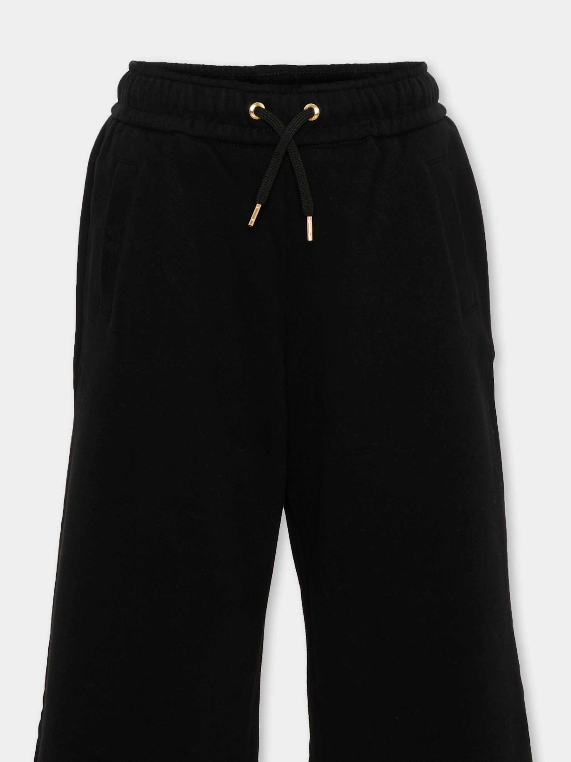 Pantalone nero per bambina ampio,Chloé Kids,C21265 09B