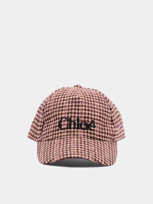 Cappello con visiera multicolor per bambina con logo,Chloé Kids,C21311 Z67