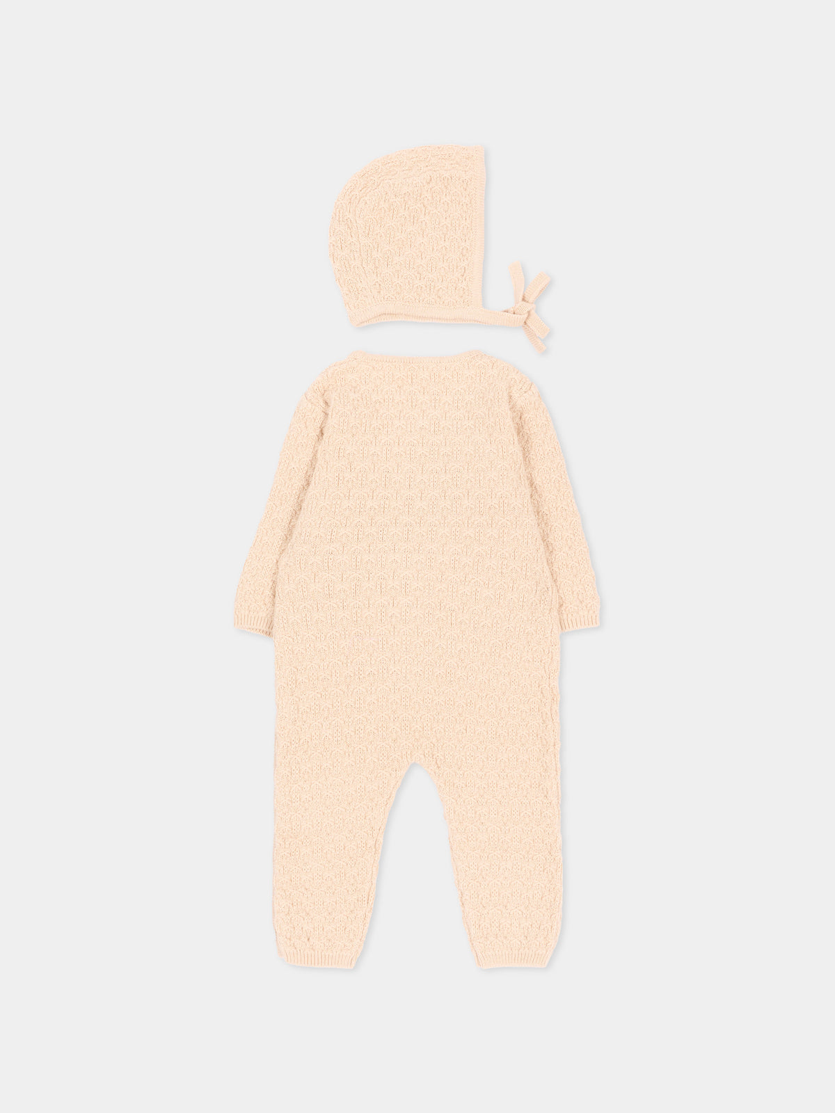 Set Tutine avorio per neonata in maglia,Chloé Kids,C21374 20E