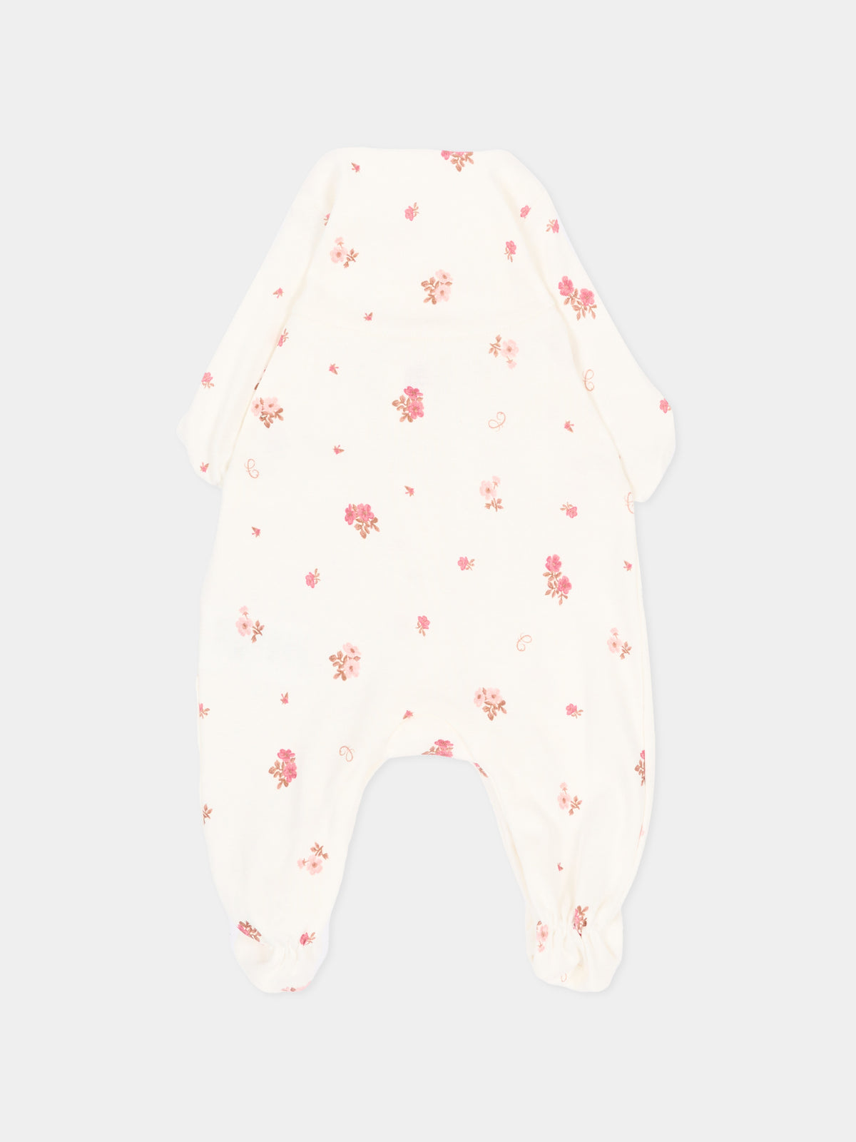 Set tutina avorio per neonata floreale,Chloé Kids,C21403 117