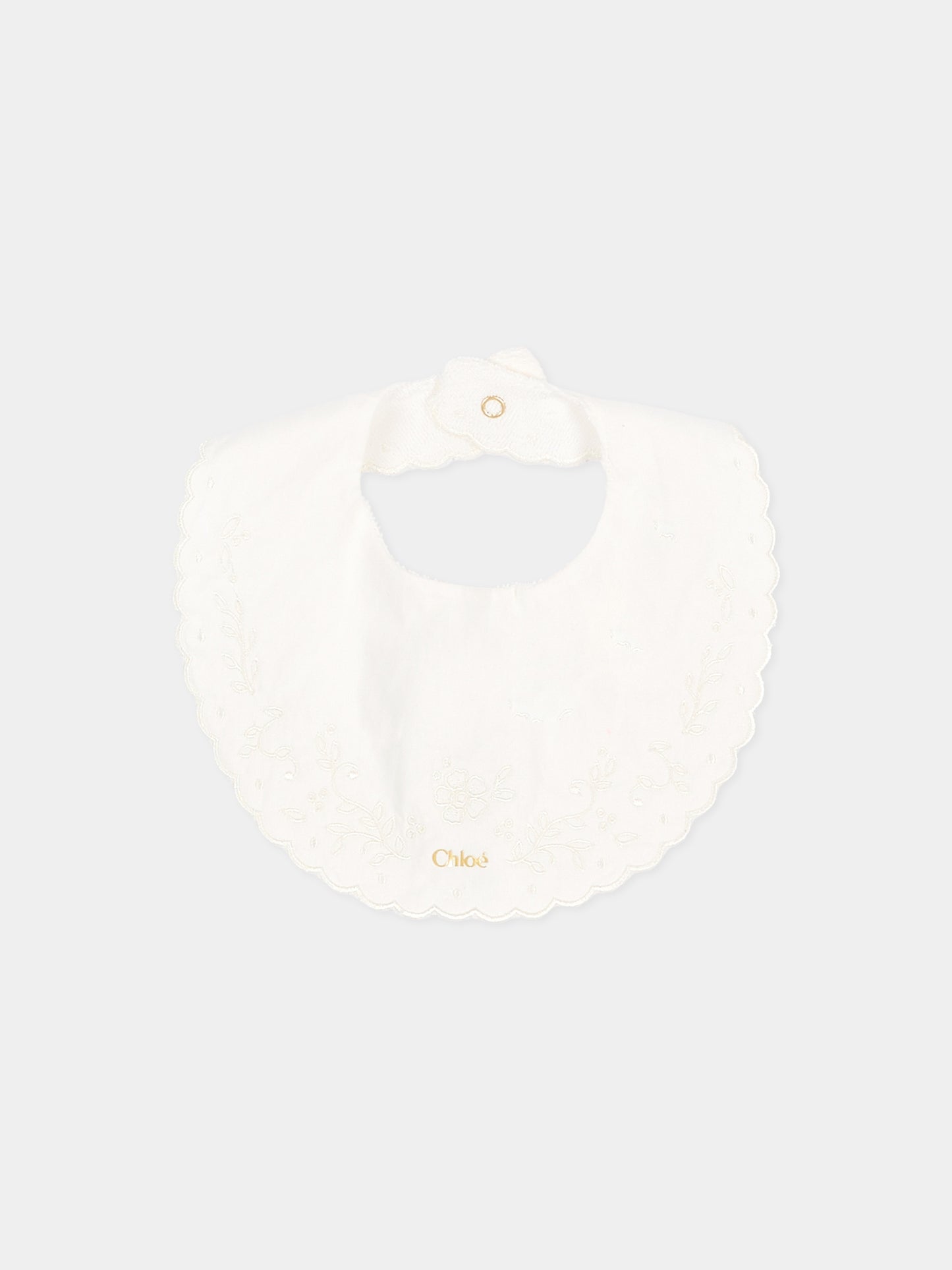 Set tutina avorio per neonata floreale,Chloé Kids,C21403 117