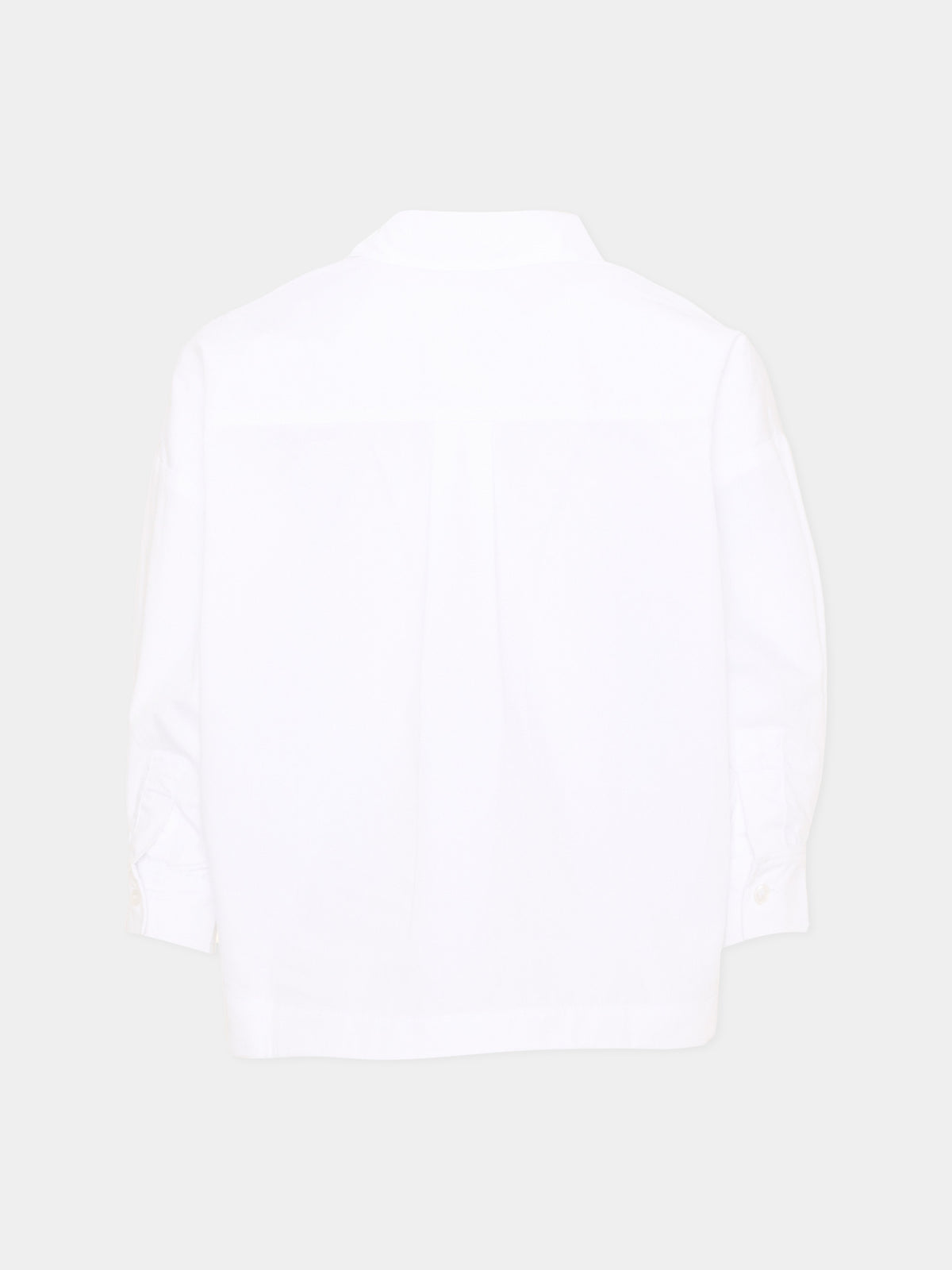 Camicia a manica lunga bianca logo,Karl Lagerfeld Kids,Z31316 10P