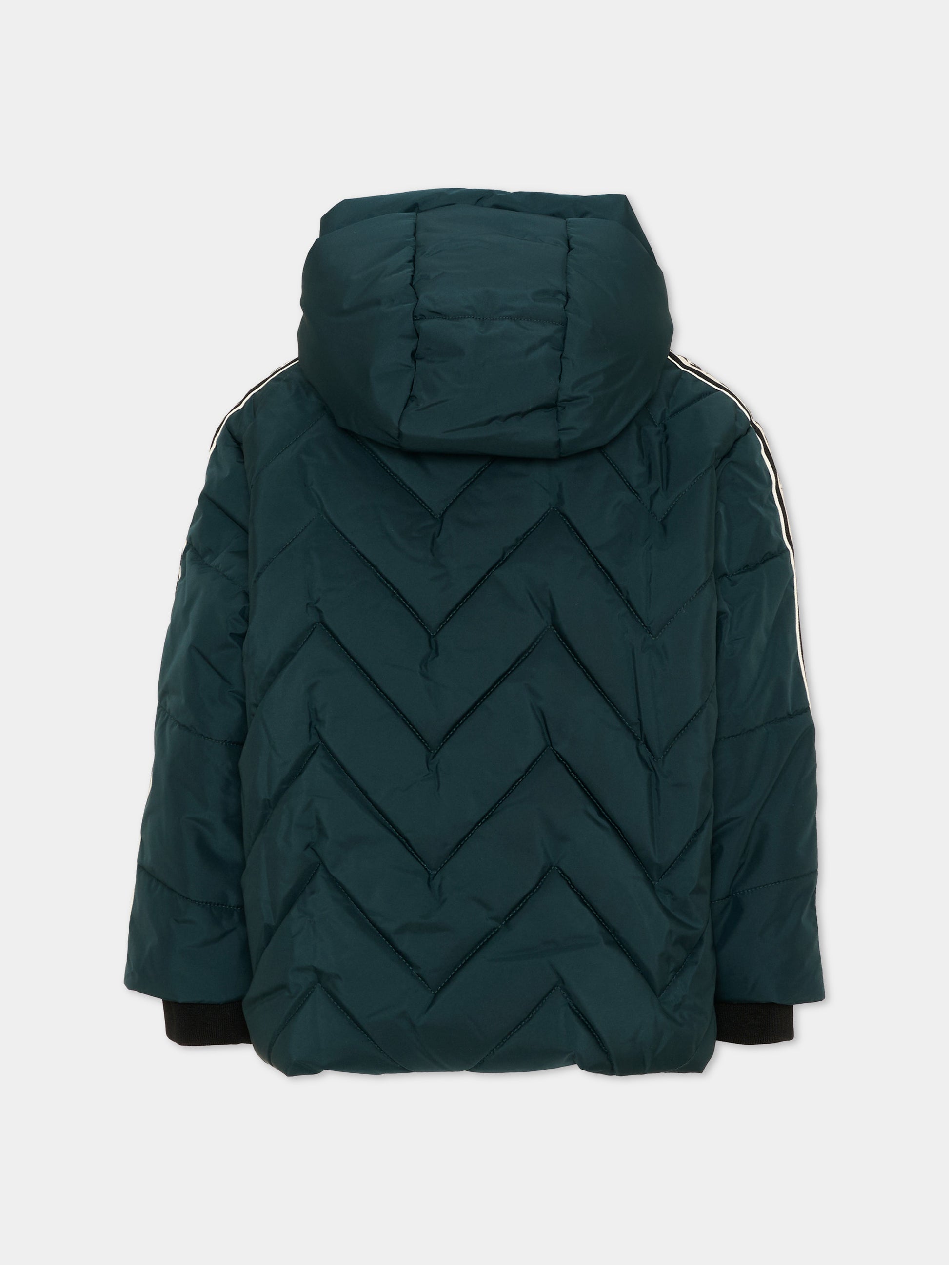 Piumino blu per bambino con logo,Karl Lagerfeld Kids,Z31395 672