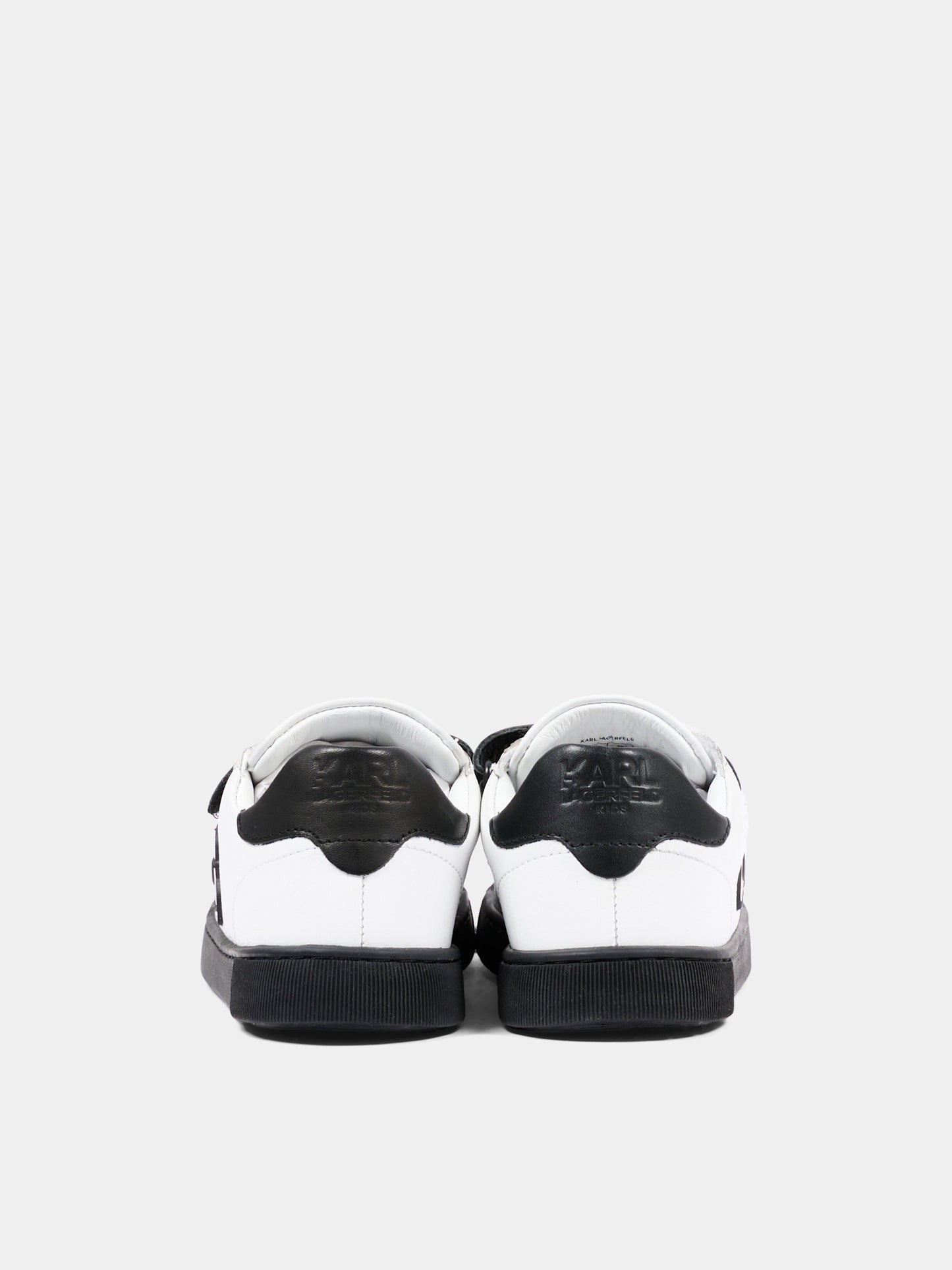Sneakers bianche per bambino con logo,Karl Lagerfeld Kids,Z31411 M41