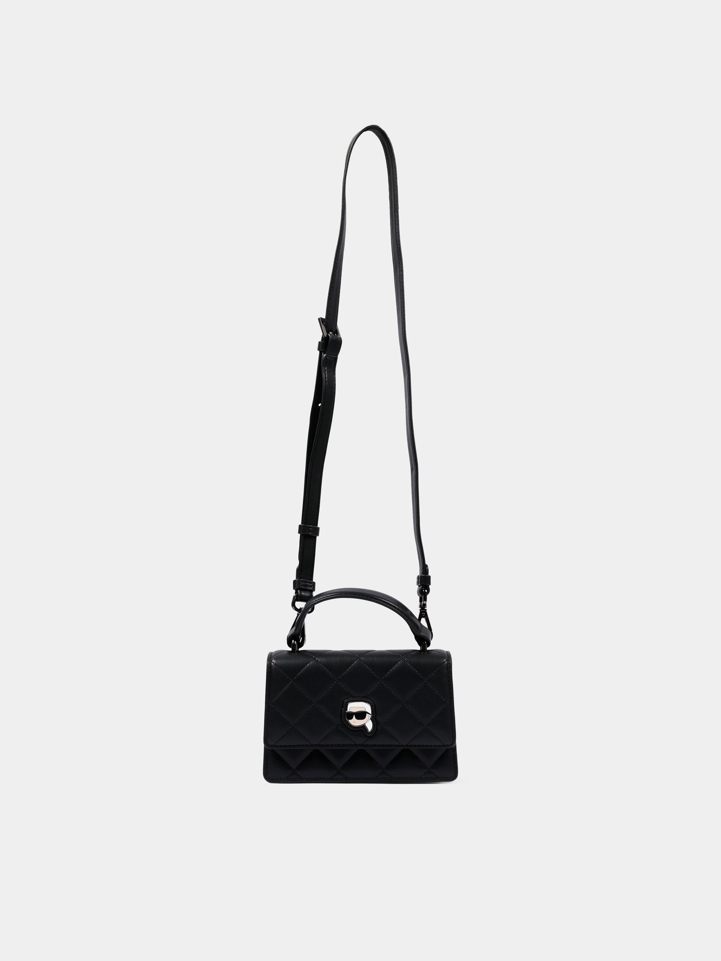 Borsa nera con Ikonik Karl,Karl Lagerfeld Kids,Z31433 09B