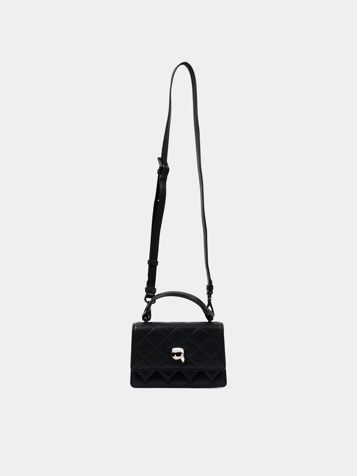 Borsa nera con Ikonik Karl,Karl Lagerfeld Kids,Z31433 09B