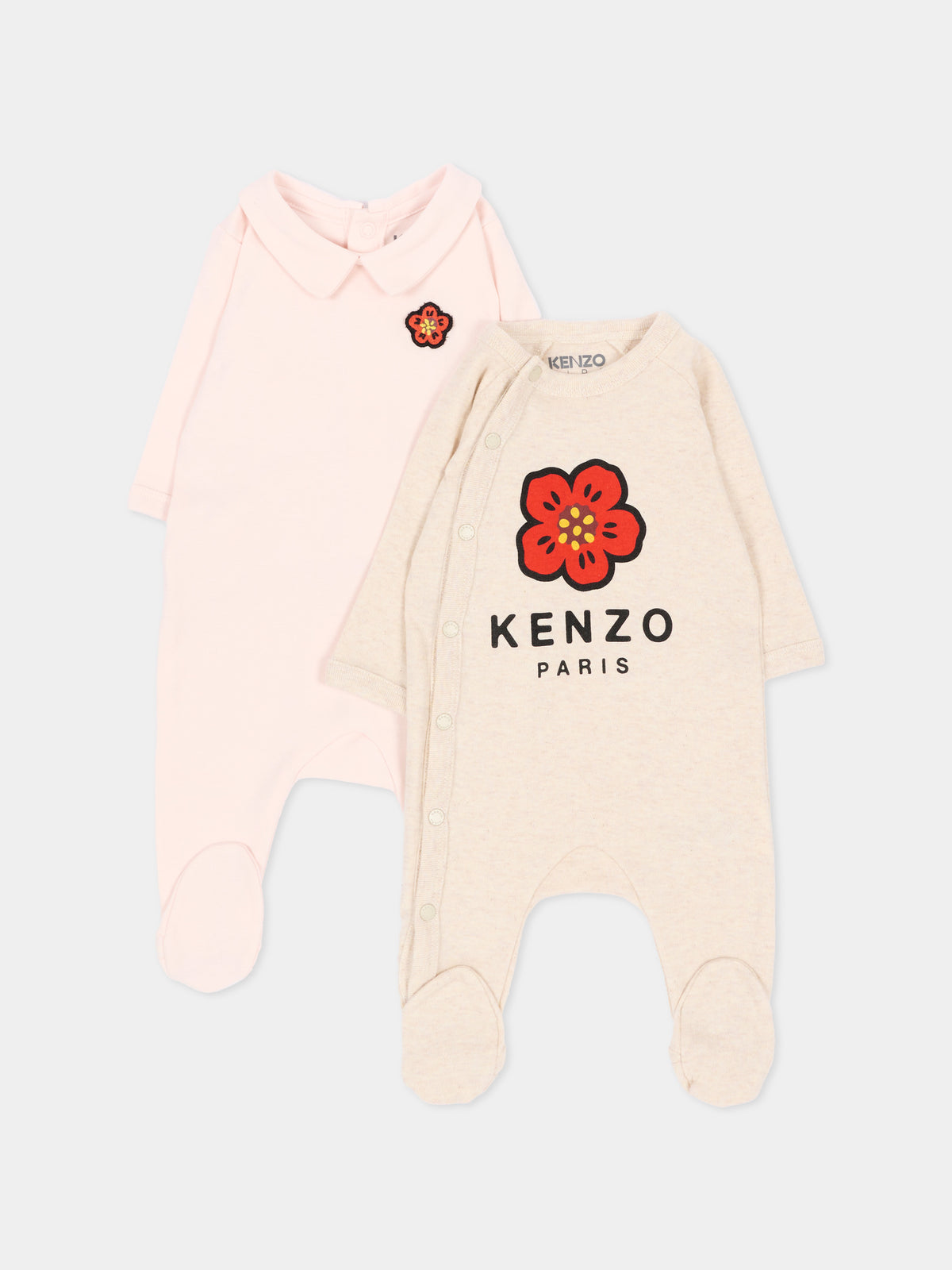 Set Tutine per neonata con fiore,Kenzo Kids,K62067 43B