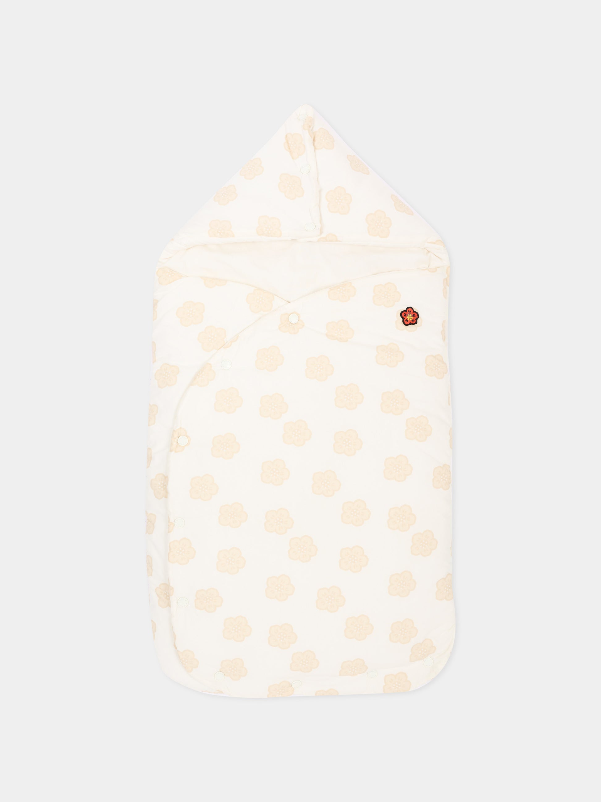 Sacco nanna avorio per neonata con logo,Kenzo Kids,K62073 117